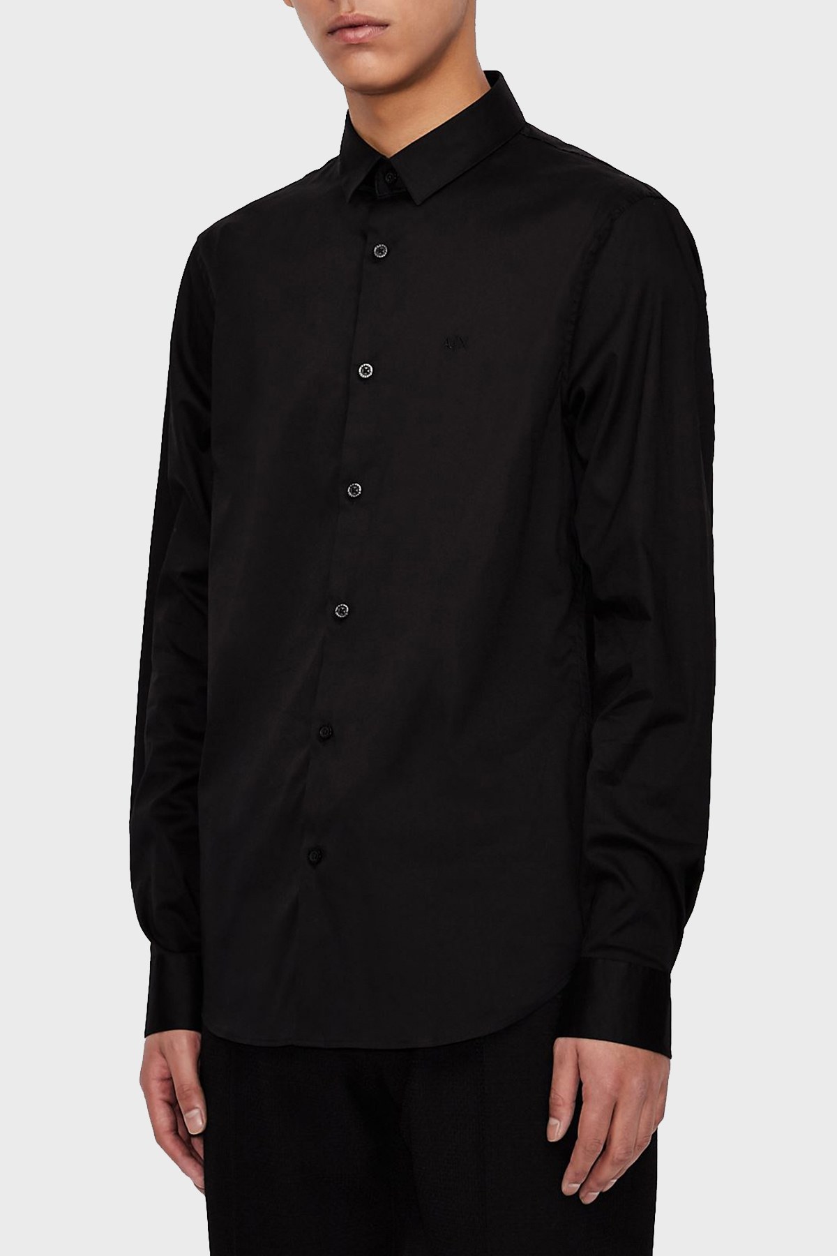 Armani Exchange Pamuklu Uzun Kollu Erkek Gömlek 8NZC31 ZN28Z 1200 SİYAH