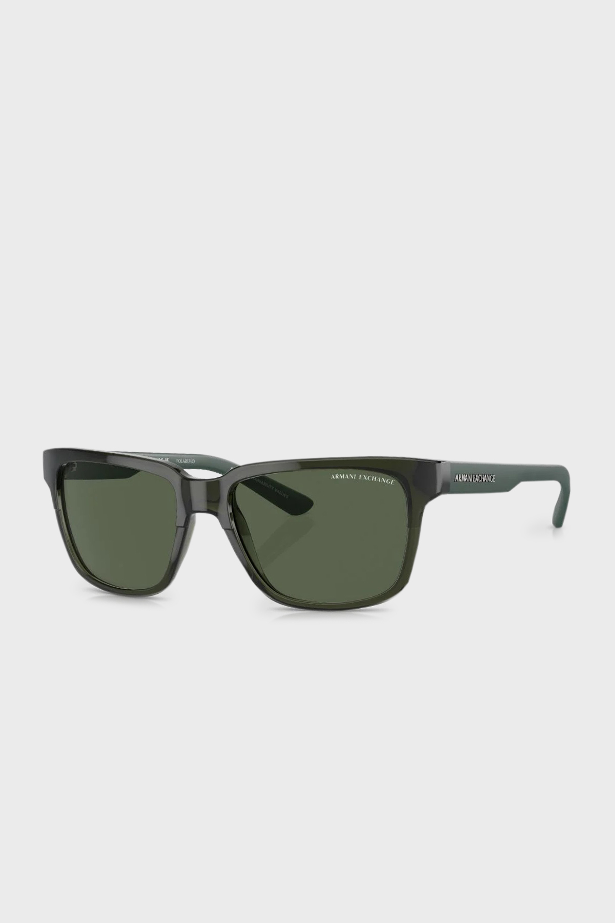 Armani Exchange Polarize Erkek Gözlük 0AX4026S 83419A 56 Parlak Şeffaf Yeşil-Koyu Yeşil