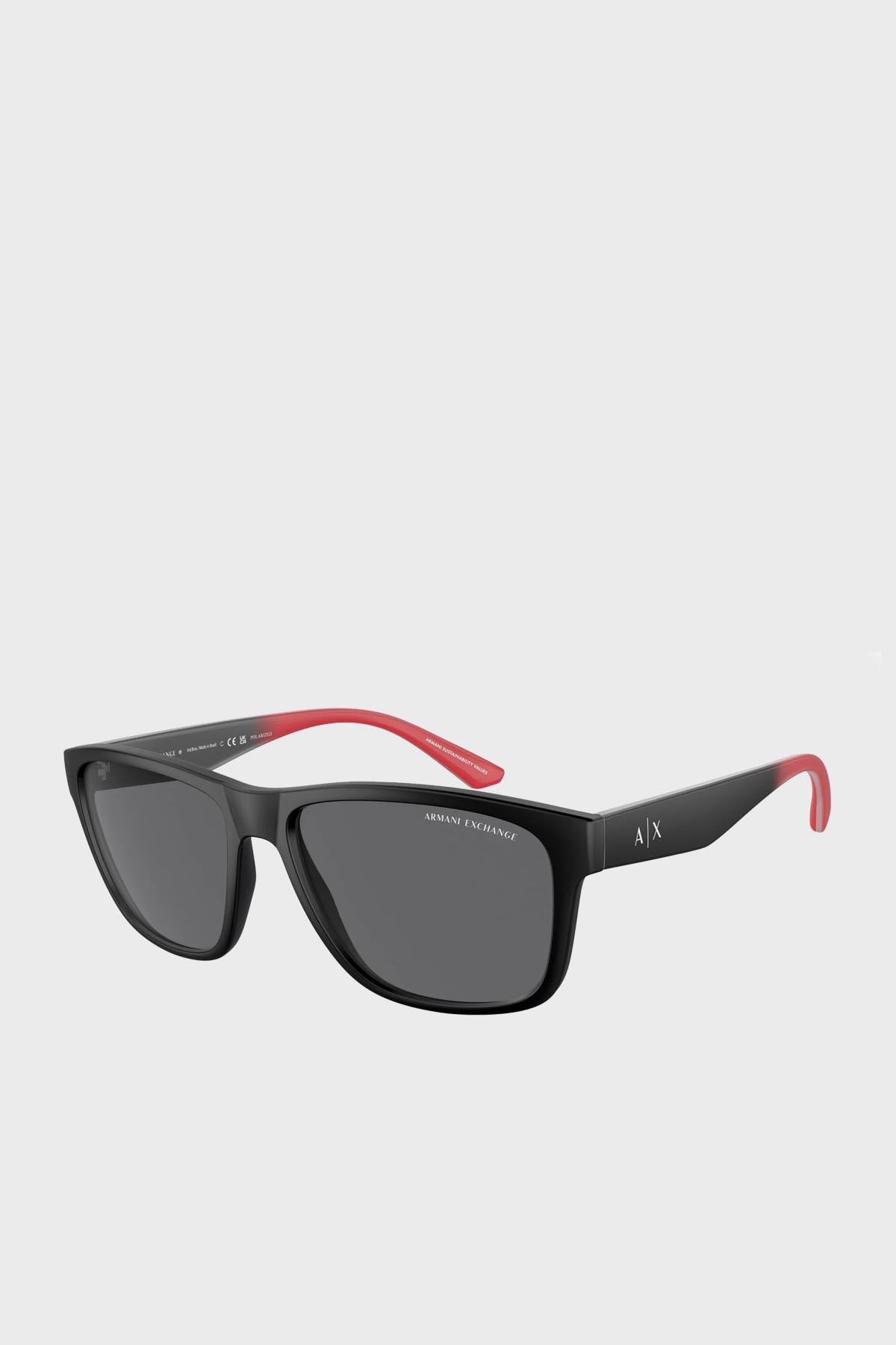Armani Exchange Polarize Güneş Erkek Gözlük 0AX4135S 807881 59 Mat Siyah-Gri Polarize