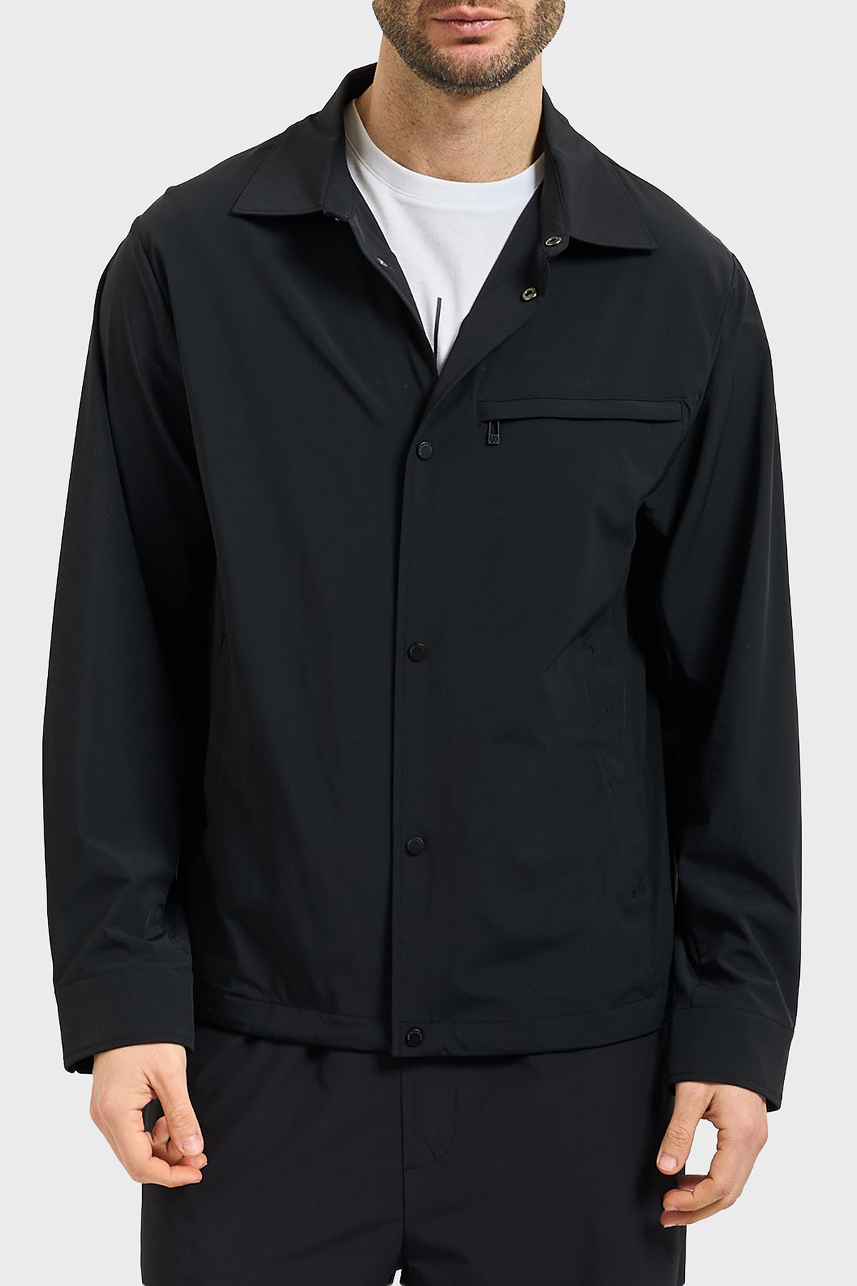 Armani Exchange Relaxed Fit Klasik Yaka Düğmeli Erkek Ceket XM002818 AF22572 UC001 SİYAH