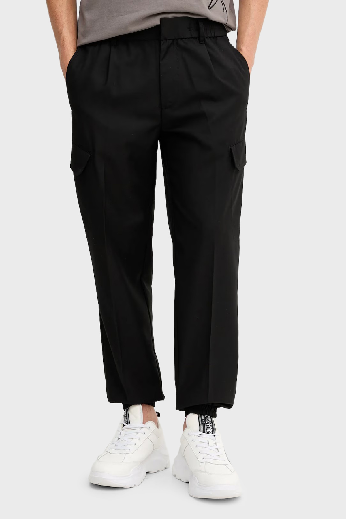 Armani Exchange Relaxed Fit Normal Bel Lastikli Paça Kargo Erkek Pantolon XM001208 AF12041 UC001 SİYAH