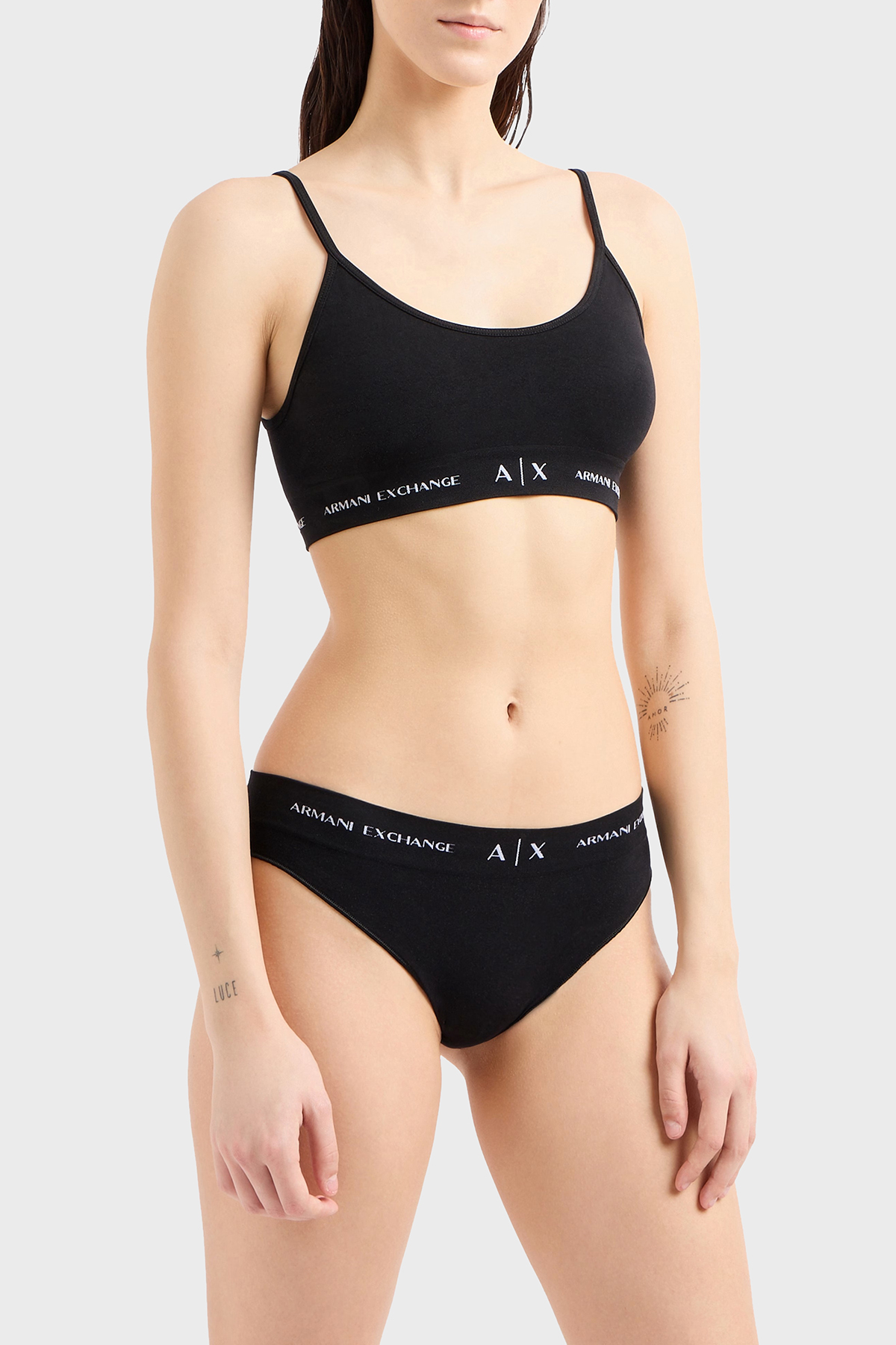 Armani Exchange Streç Logolu Bralet Kadın Sütyen 947022 3F506 00020 SİYAH