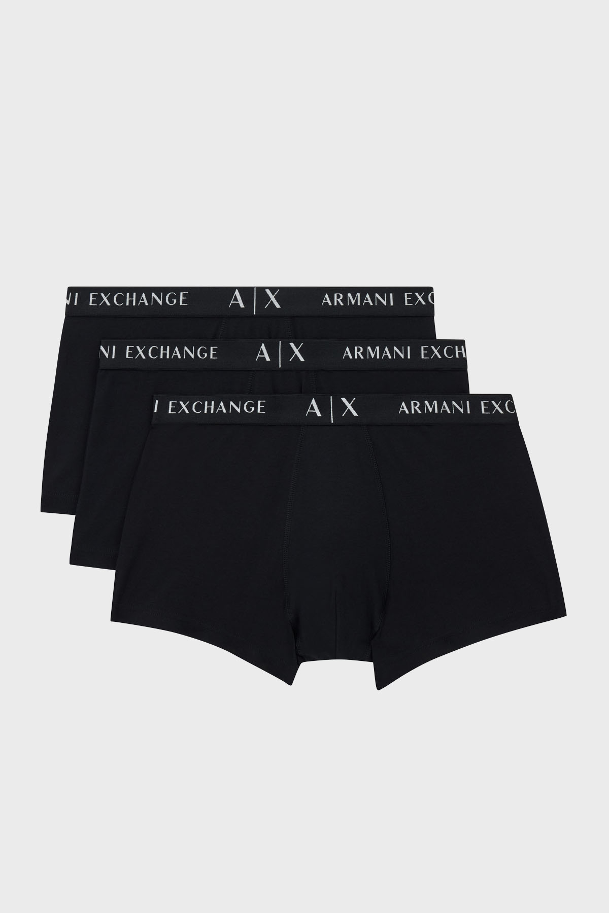 Armani Exchange Streç Pamuklu Logolu 3 Pack Erkek Boxer XM000871 AF13682 MC061 SİYAH