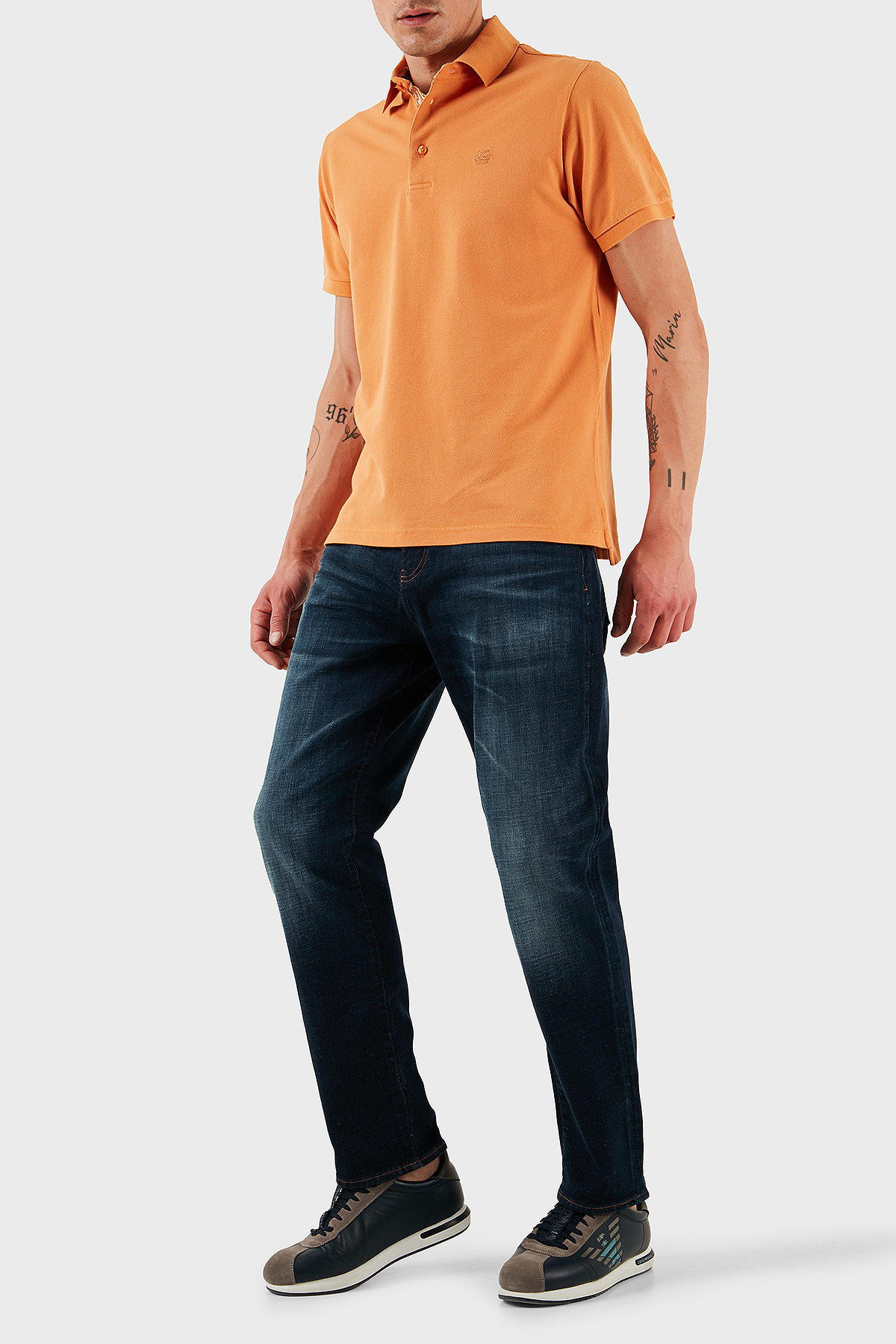 Armani Exchange Streç Pamuklu Slim Fit Normal Bel Düz Paça Jeans Erkek Kot Pantolon XM000049 AF13098 MB001 LACİVERT