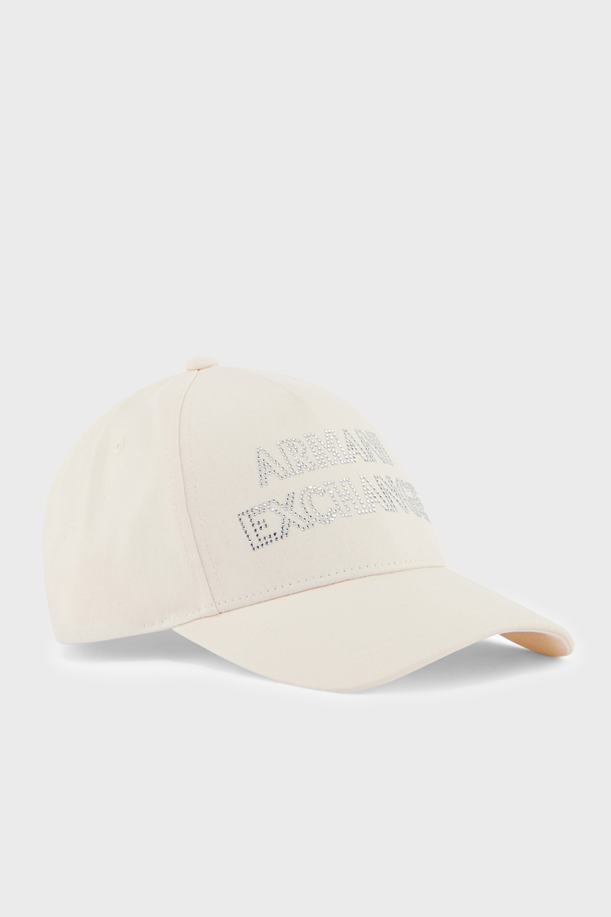 Armani Exchange Taşlı Logo Detayı % 100 Pamuk Kadın Şapka XW002847 AF15502 U1003 BEYAZ