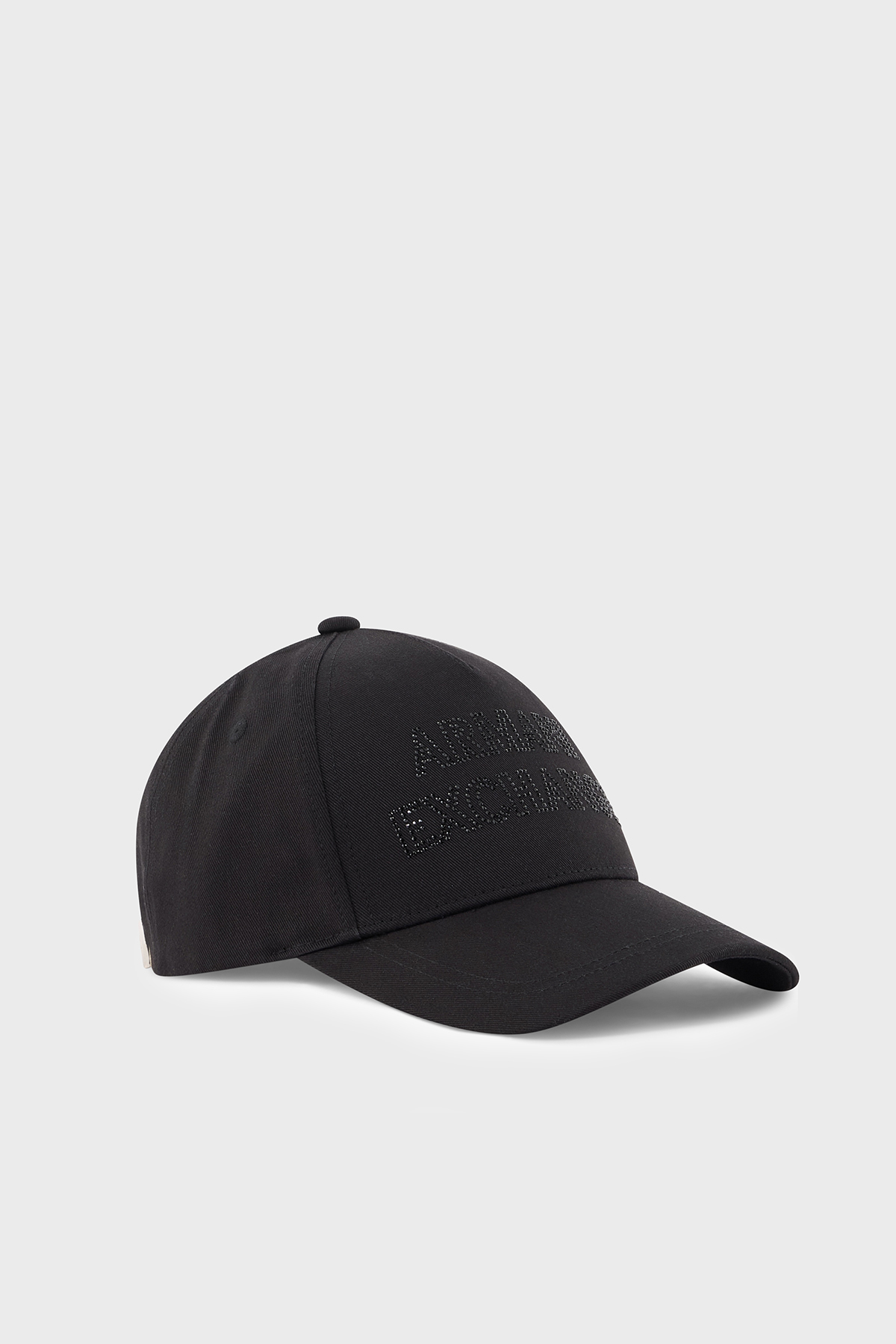 Armani Exchange Taşlı Logo Detaylı % 100 Pamuk Kadın Şapka XW002847 AF15502 UC001 SİYAH
