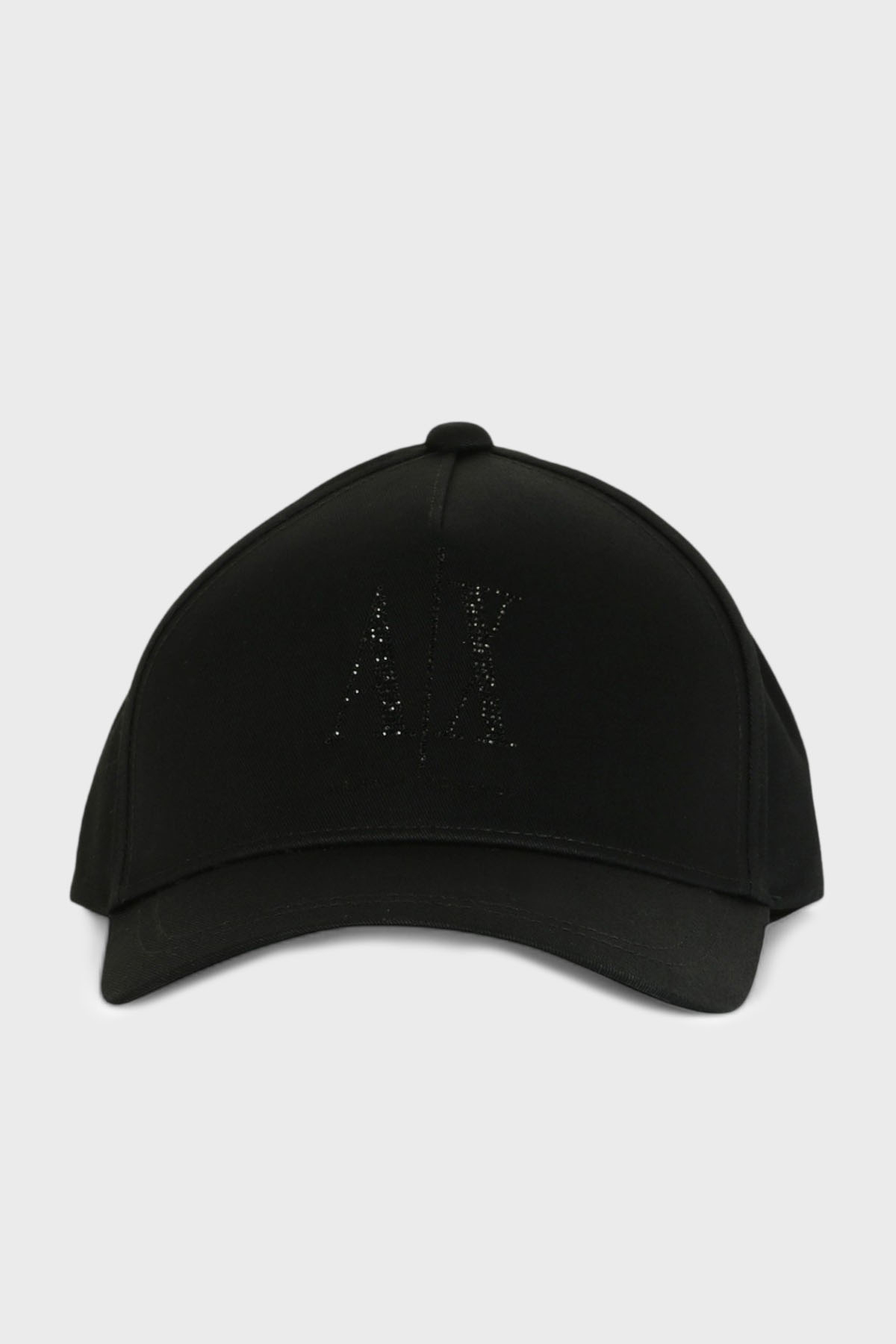 Armani Exchange Taşlı Logolu % 100 Pamuk Kadın Şapka XW000957 AF13846 UC001 SİYAH