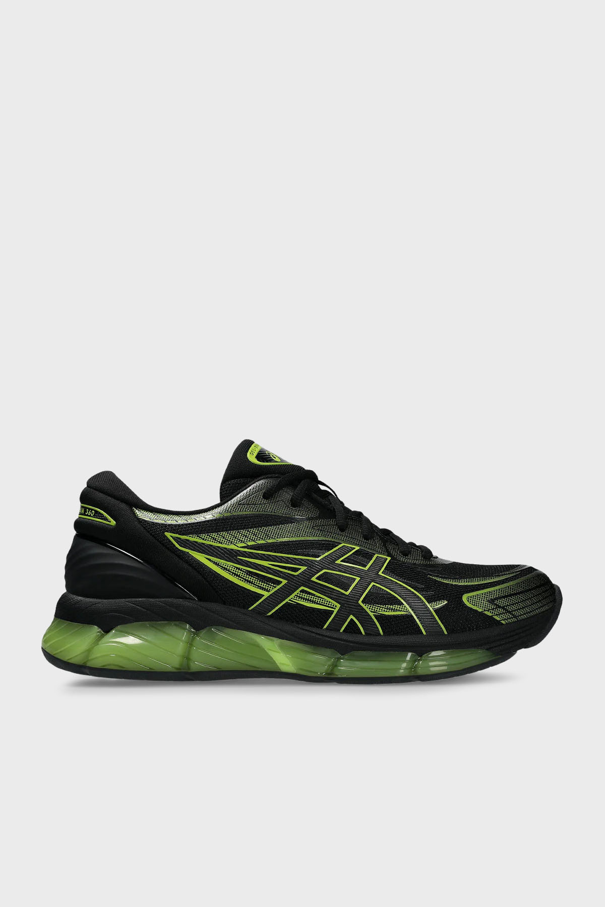 Asics Logolu Sneaker Unisex Ayakkabı 1203A305-010 SİYAH-YEŞİL