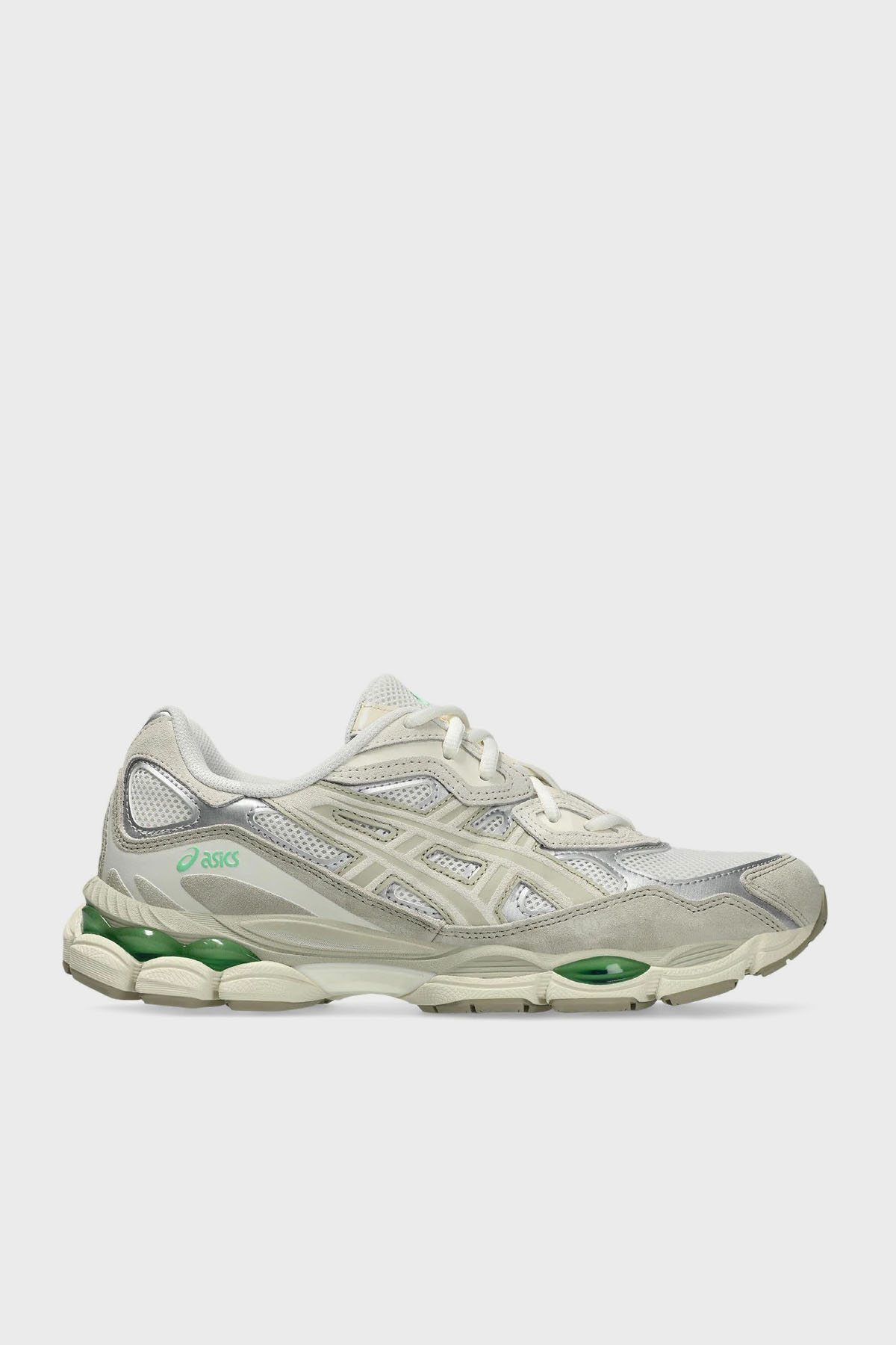 Asics Logolu Süet Detaylı Sneaker Unisex Ayakkabı 1203A383-112 KREM-GRİ