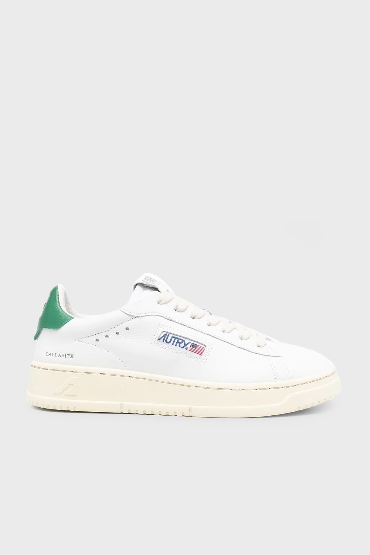 Autry Dallas Hakiki Deri Sneaker Kadın Ayakkabı ADLW-NW02 BEYAZ-YEŞİL