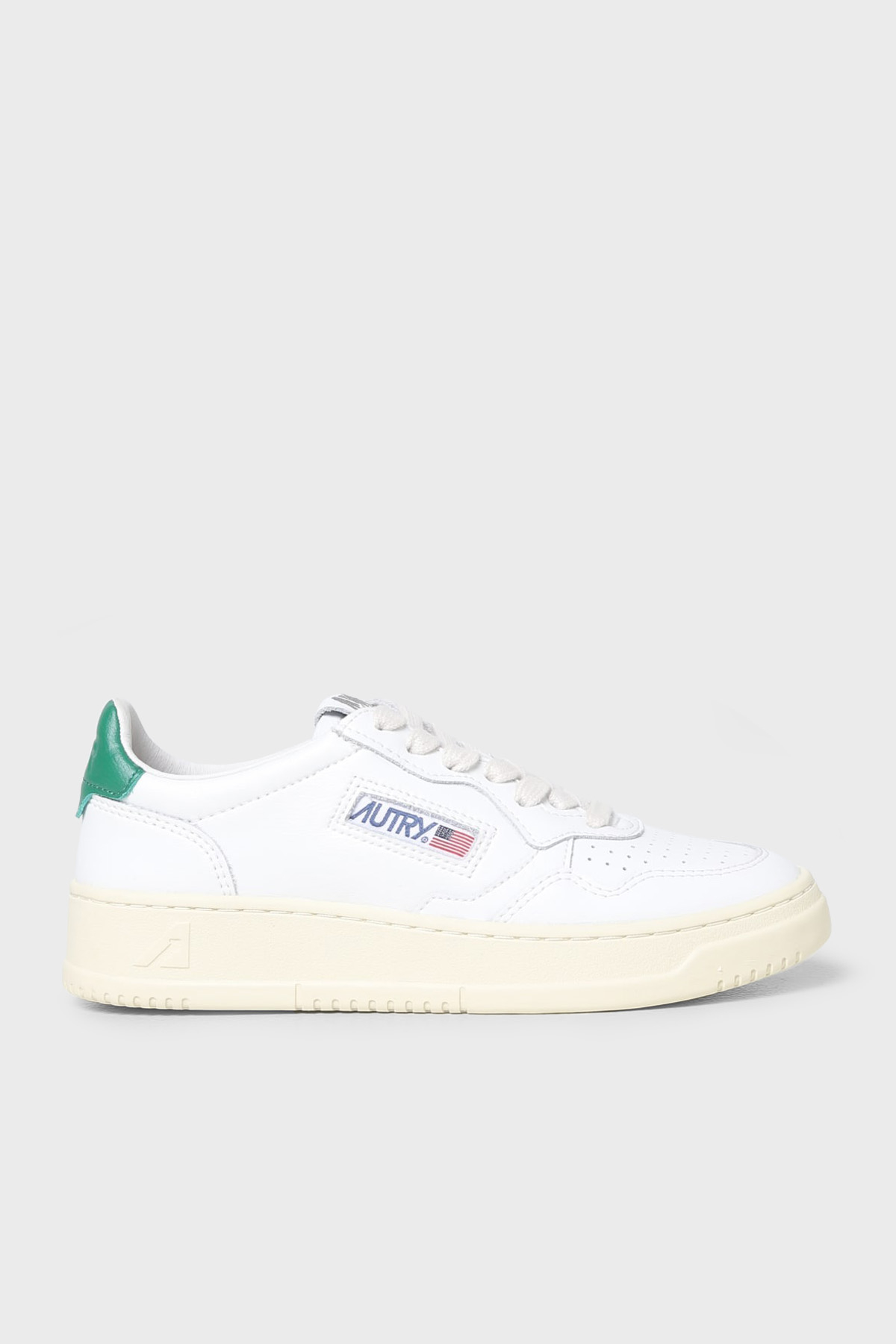 Autry Medalist Hakiki Deri Sneaker Kadın Ayakkabı AULW-LL20 BEYAZ-YEŞİL