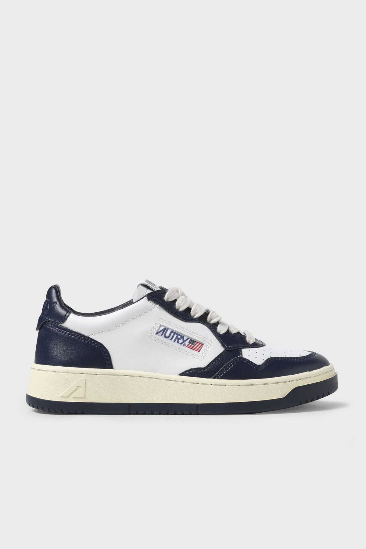 Autry Medalist Hakiki Deri Sneaker Kadın Ayakkabı AULW-WB04 BEYAZ-LACİVERT