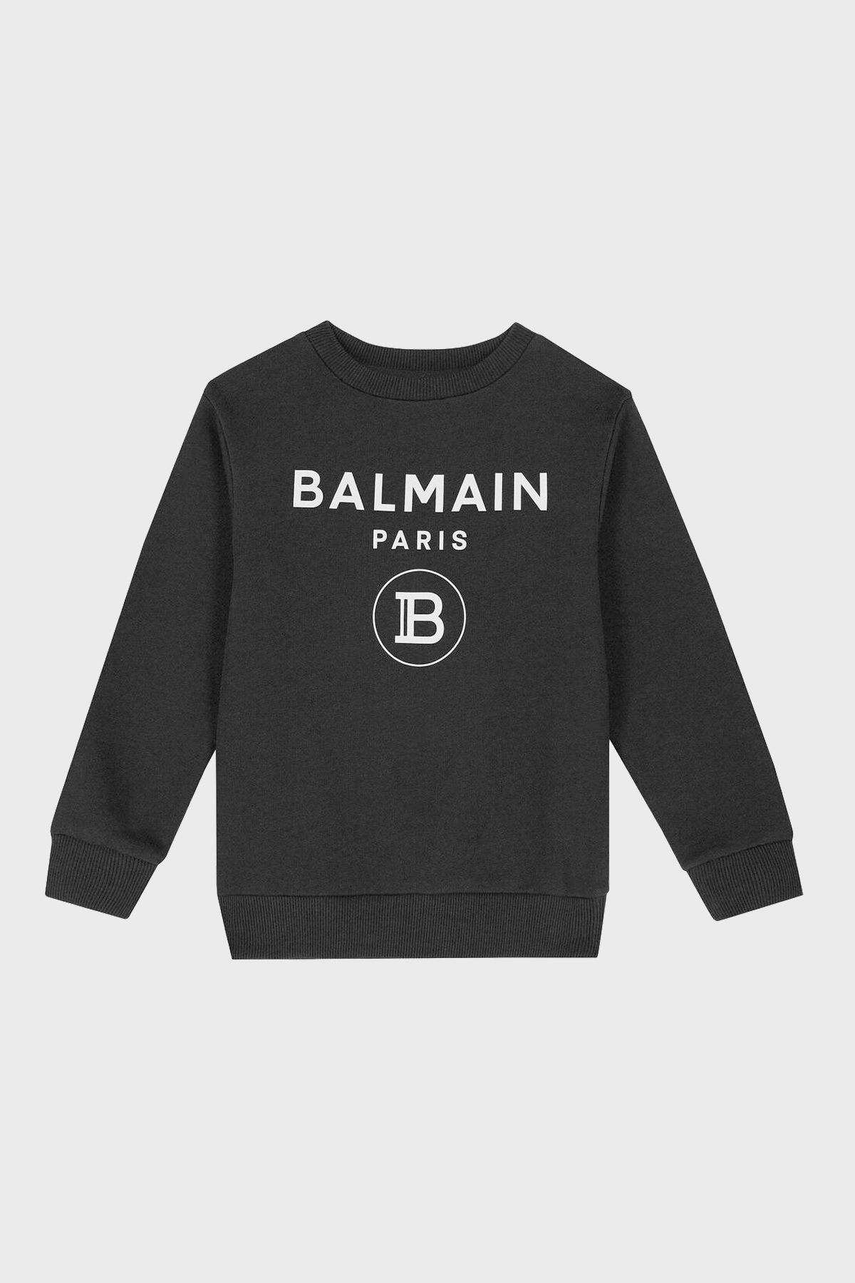 Balmain Pamuklu Bisiklet Yaka Çocuk Sweat 6M4760 MX270 930 SİYAH