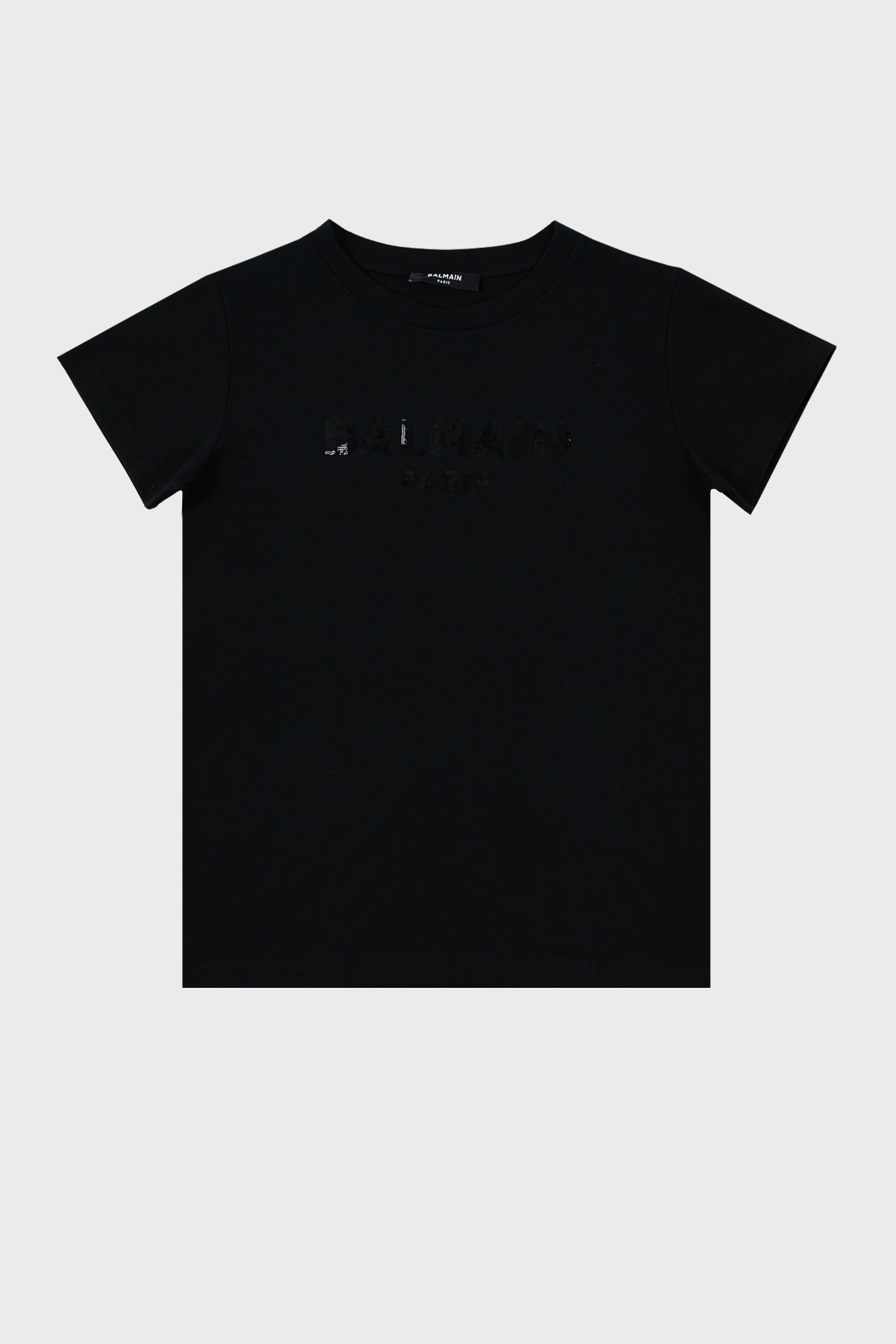 Balmain Pamuklu Bisiklet Yaka Çocuk T Shirt 6M8071 MA030 930 SİYAH