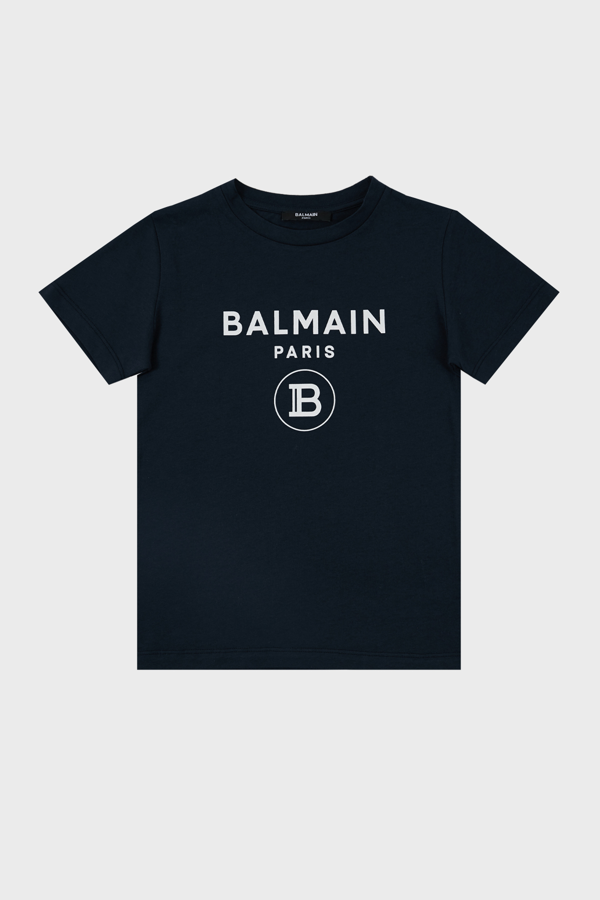 Balmain Pamuklu Bisiklet Yaka Çocuk T Shirt 6M8701 MX030 621BC LACİVERT