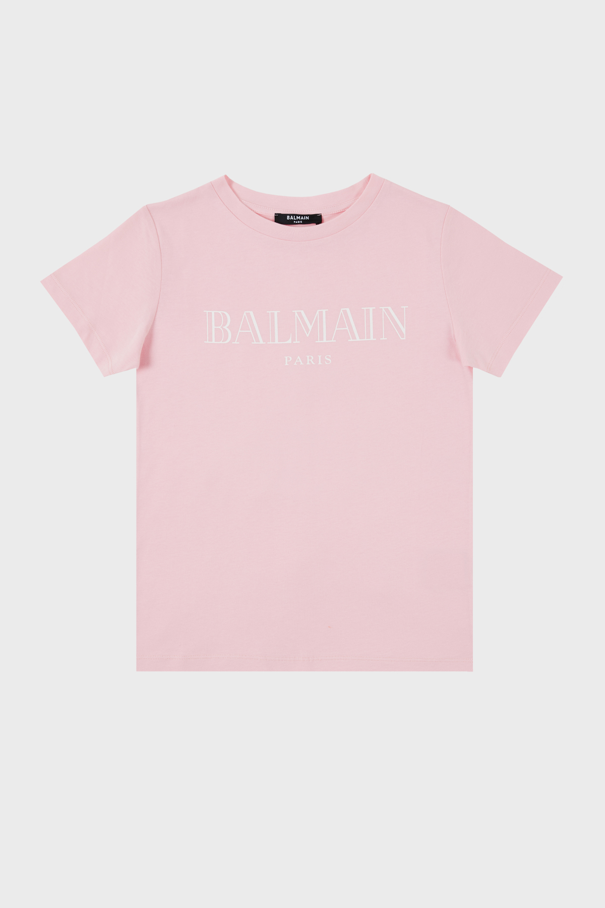 Balmain Pamuklu Bisiklet Yaka Çocuk T Shirt 6M8721 MX030 506 PUDRA