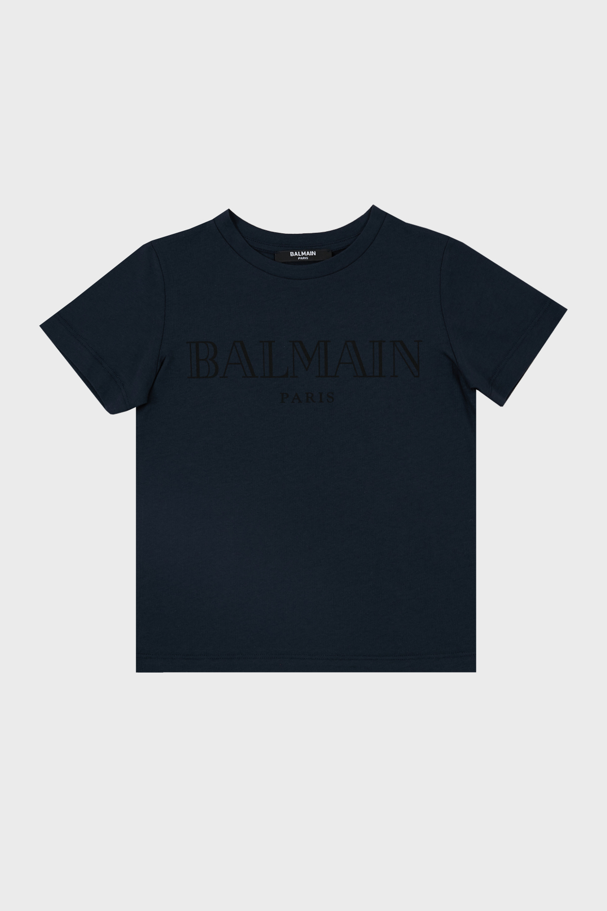 Balmain Pamuklu Bisiklet Yaka Çocuk T Shirt 6M8721 MX030 621 LACİVERT