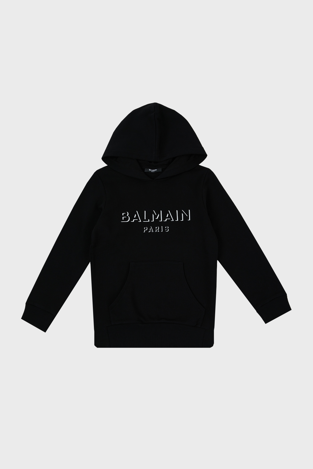 Balmain Pamuklu Kapüşonlu Çocuk Sweat 6O4580 OX370 930 SİYAH