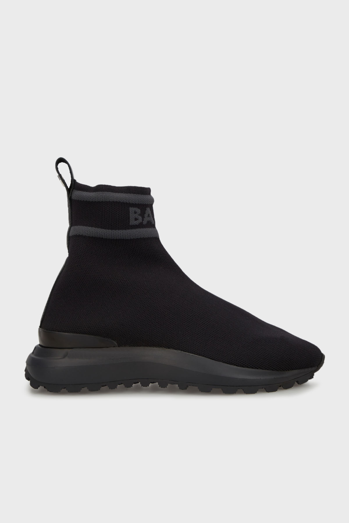 BALR. Logo Baskılı Çorap Formlu Tırtıklı Taban Bilekli Sneaker Erkek Ayakkabı B1512.1012 102 SİYAH