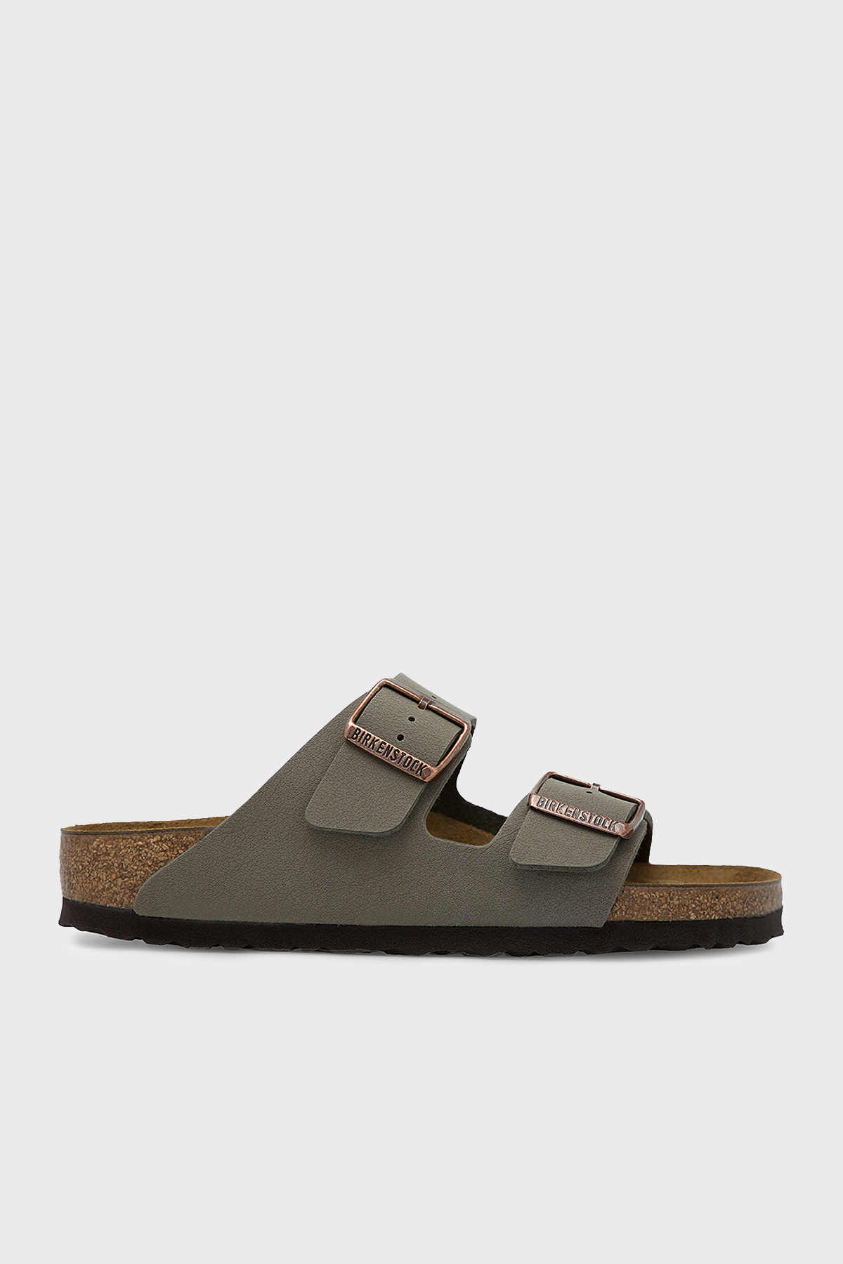 Birkenstock Arizona Bf Nu Çift Bantlı Nubuk Erkek Terlik 151213 TAŞ