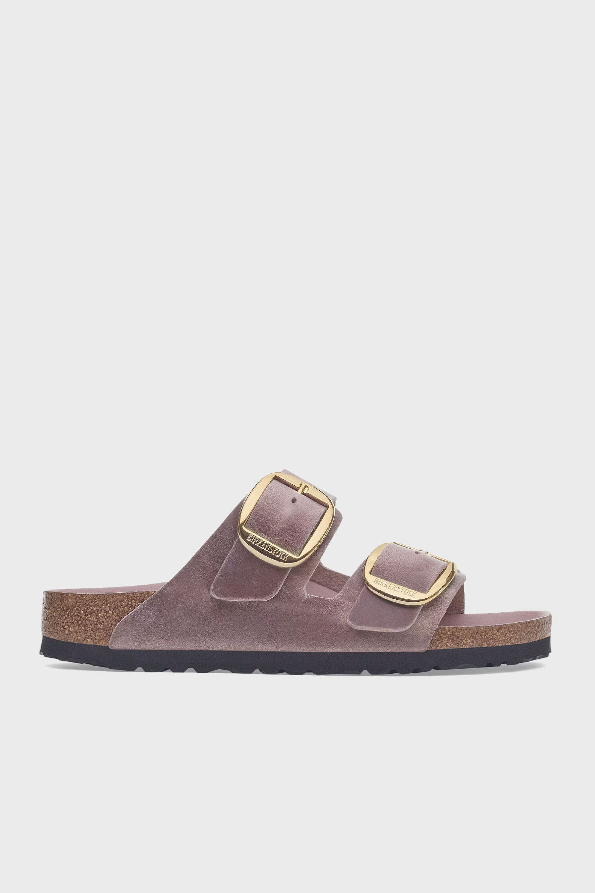 Birkenstock Arizona Big Buckle Leoli Hakiki Deri Ayarlanabilir Tokalı Kadın Terlik 1029267 LAVANTA