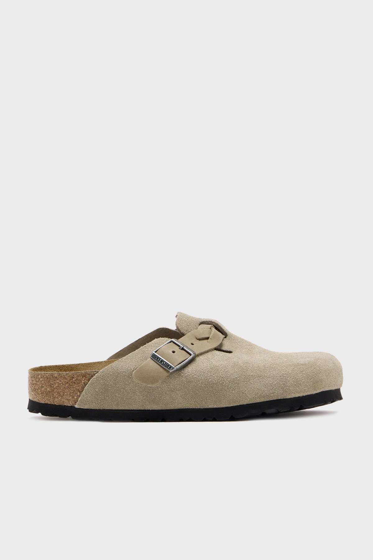 Birkenstock Boston Braided Kemer Detaylı Süet Kadın Terlik 1026694 KAHVE