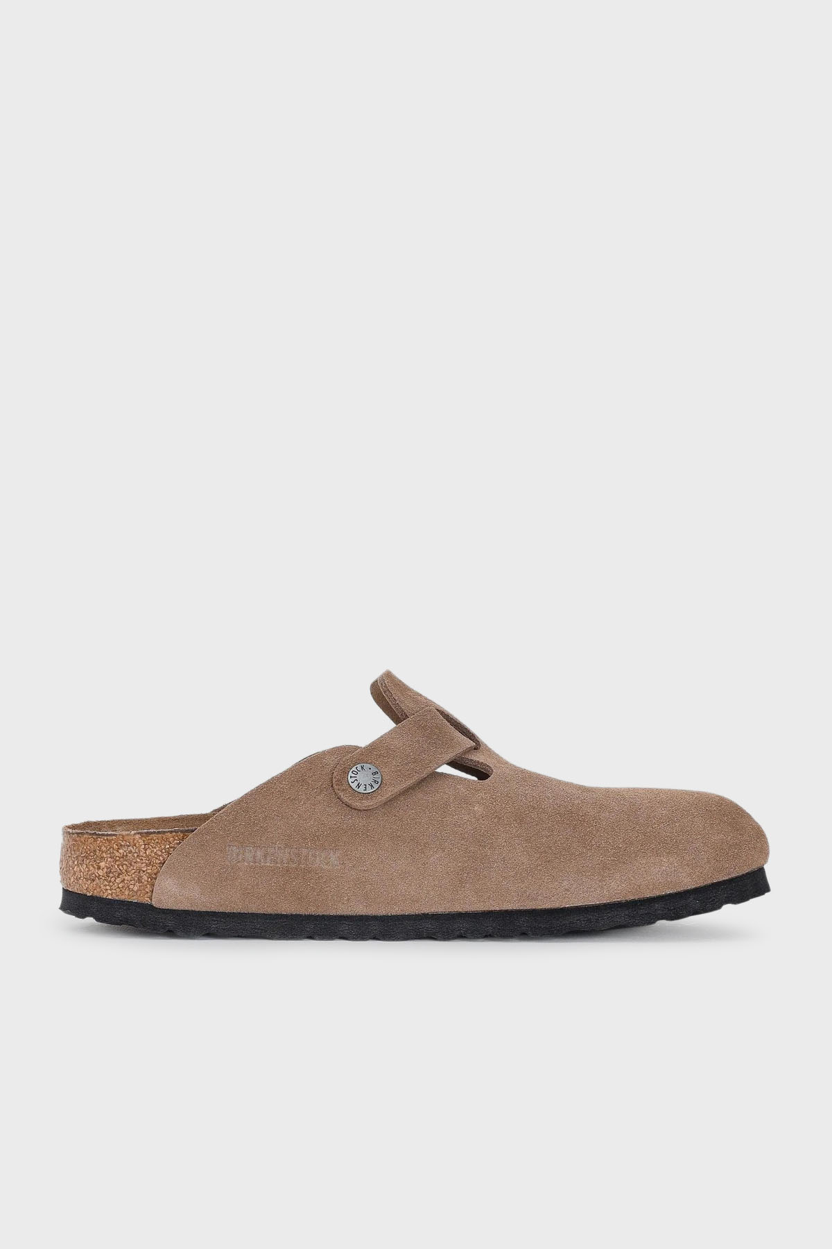 Birkenstock Boston Süet Deri Kemer Detaylı Kapalı Unisex Terlik 1030861 KOYU KAHVE