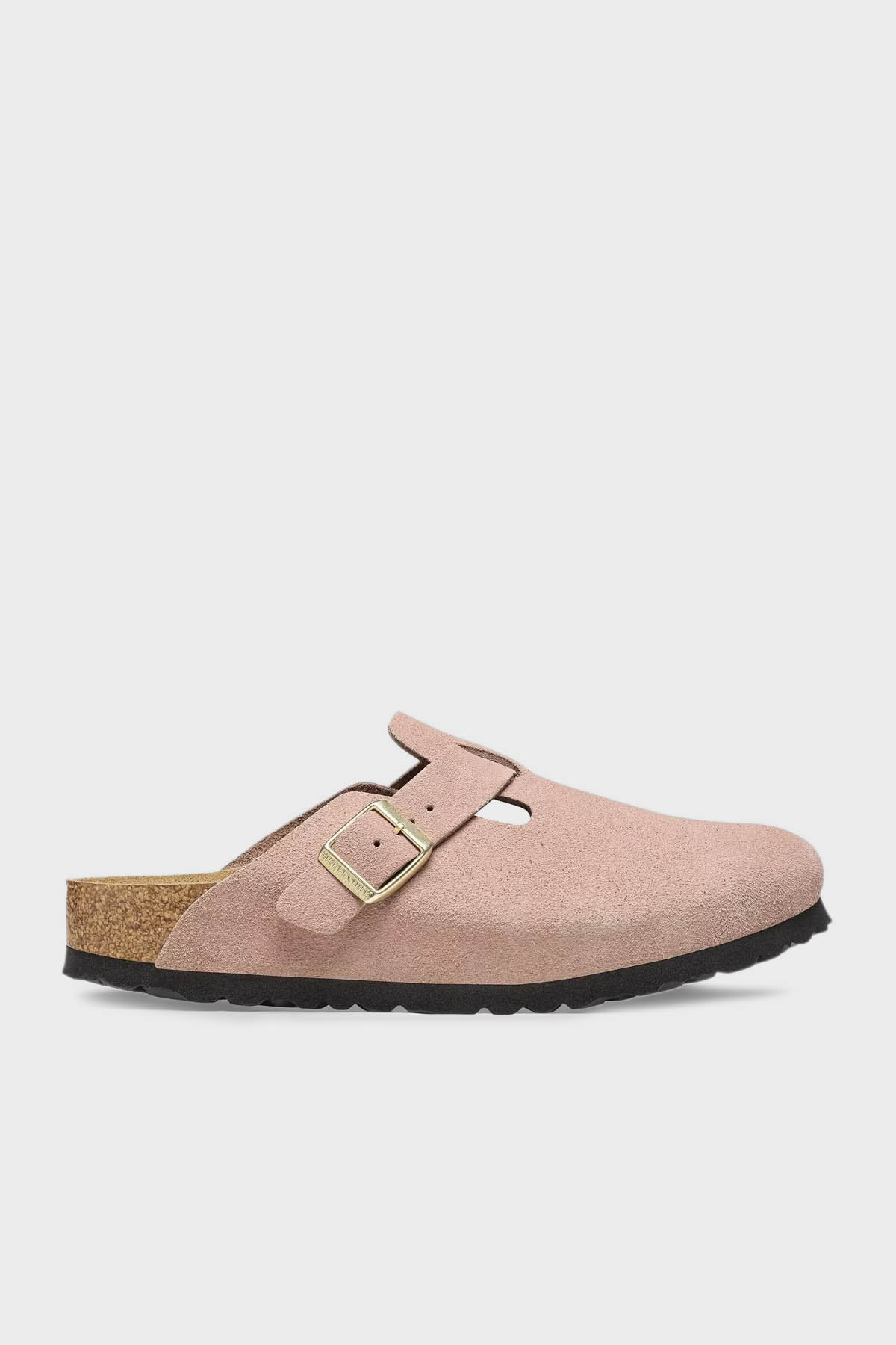 Birkenstock Boston Vl Kemer Detaylı Süet Unisex Terlik 1026171 AÇIK PEMBE