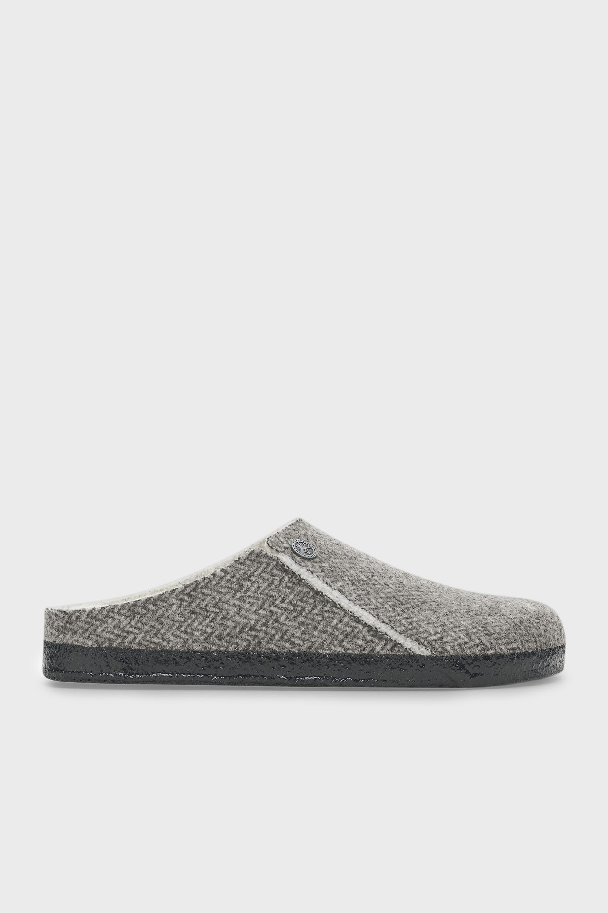 Birkenstock Zermatt Desenli Keçe Ev Unisex Terlik 1028049 KOYU GRİ