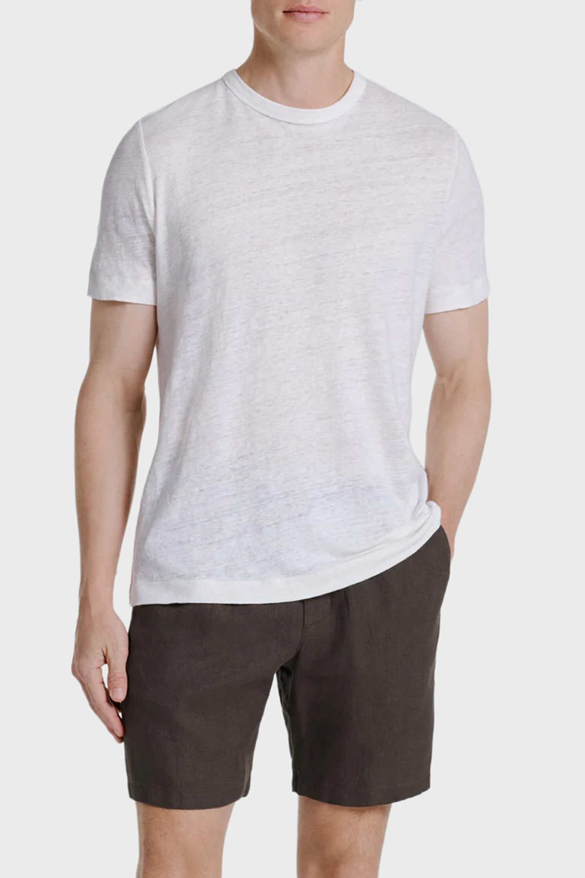 Bluemint % 100 Keten Tapered Fit Normal Bel Erkek Şort EDMUNDJOGG1 327 KAHVE