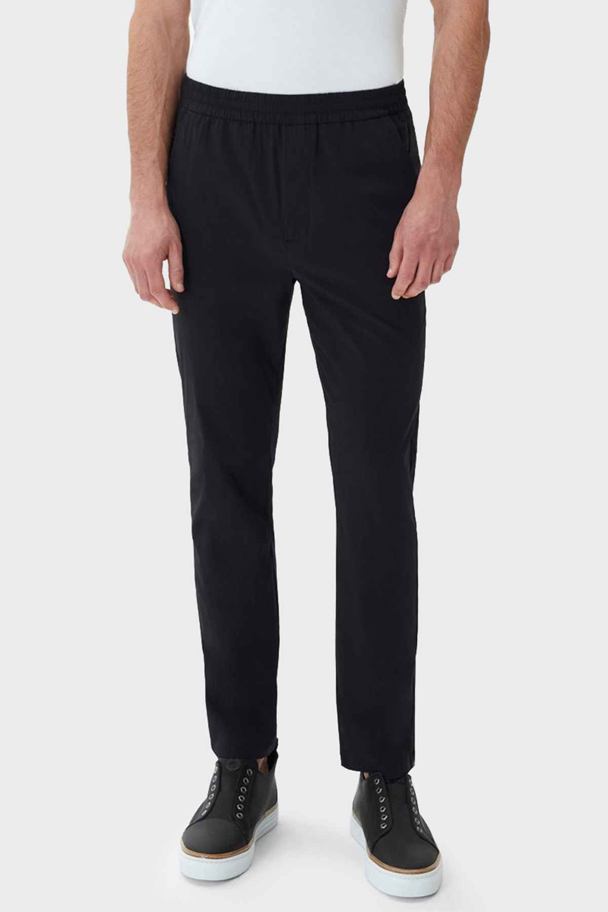 Bluemint Ace Pamuk Karışımlı Esnek Bel Bantlı Comfort Fit Jogger Erkek Pantolon BM23009256MS 111 SİYAH