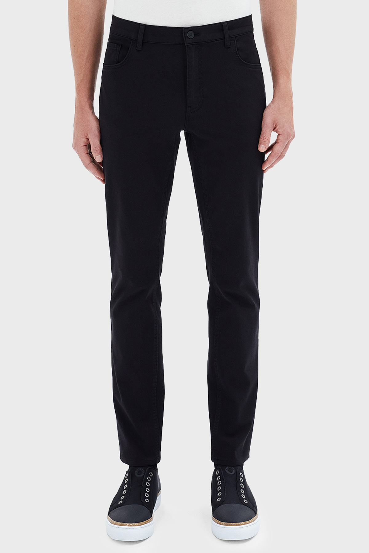 Bluemint Act Streç Pamuklu Slim Fit Normal Bel Düz Paça Erkek Pantolon BM24009178MS 111 SİYAH