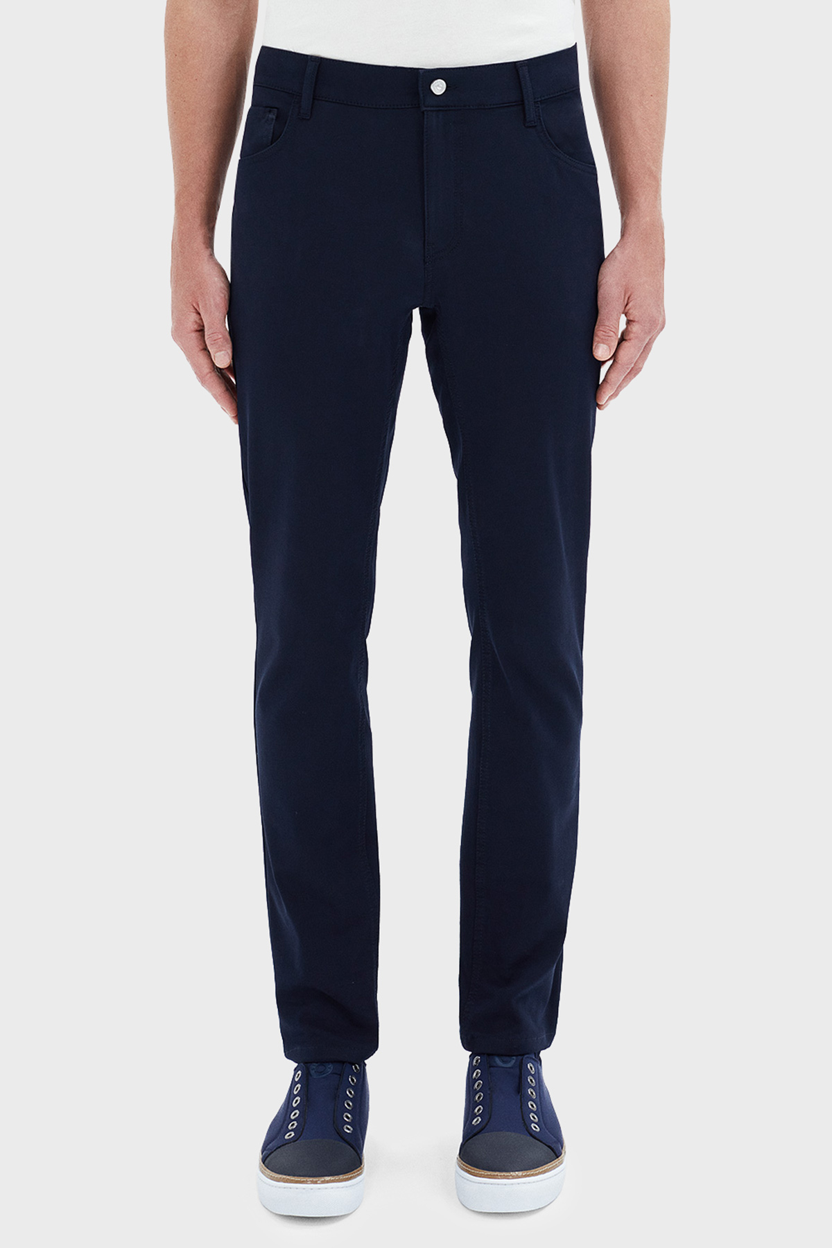 Bluemint Act Streç Pamuklu Slim Fit Normal Bel Düz Paça Erkek Pantolon BM24009178MS 155 LACİVERT