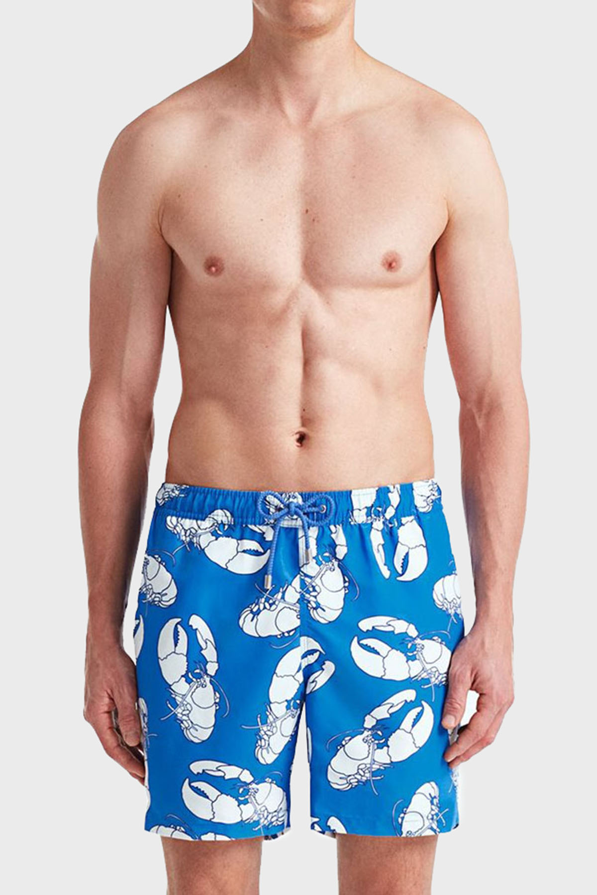 Bluemint Arthus Regular Fit Deniz Şortu Hızlı Kuruyan Erkek Mayo Short BM23003011MS 888 MAVİ-BEYAZ
