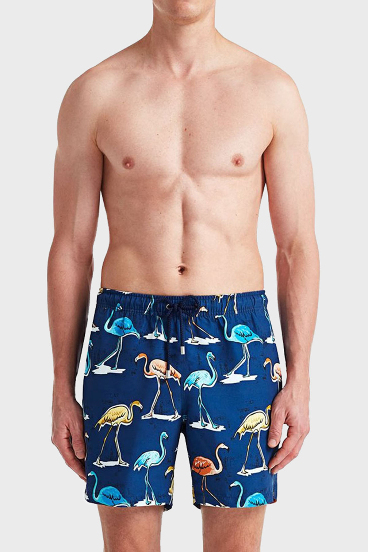 Bluemint Arthus Regular Fit Deniz Şortu Hızlı Kuruyan Erkek Mayo Short BM23003011MS 903 LACİVERT-SARI