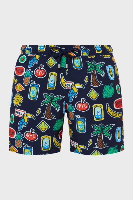 Bluemint Cepli Deniz Şortu Hızlı Kuruyan Erkek Mayo Short