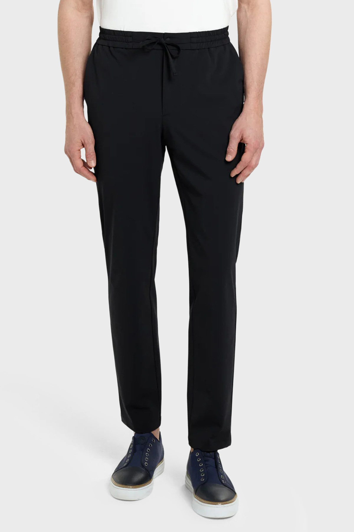 Bluemint Comfort Fit Normal Bel Daralan Paça Erkek Pantolon TRAVELTECH 111 SİYAH