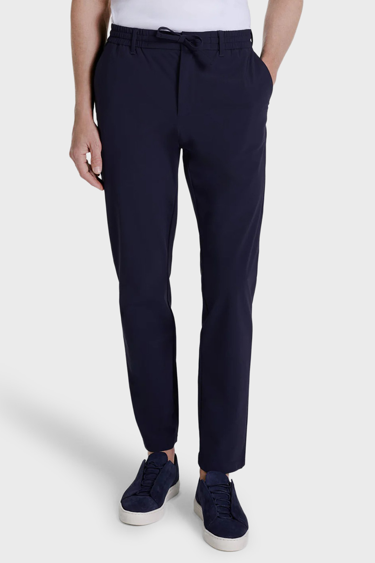 Bluemint Comfort Fit Normal Bel Daralan Paça Erkek Pantolon TRAVELTECH 155 LACİVERT