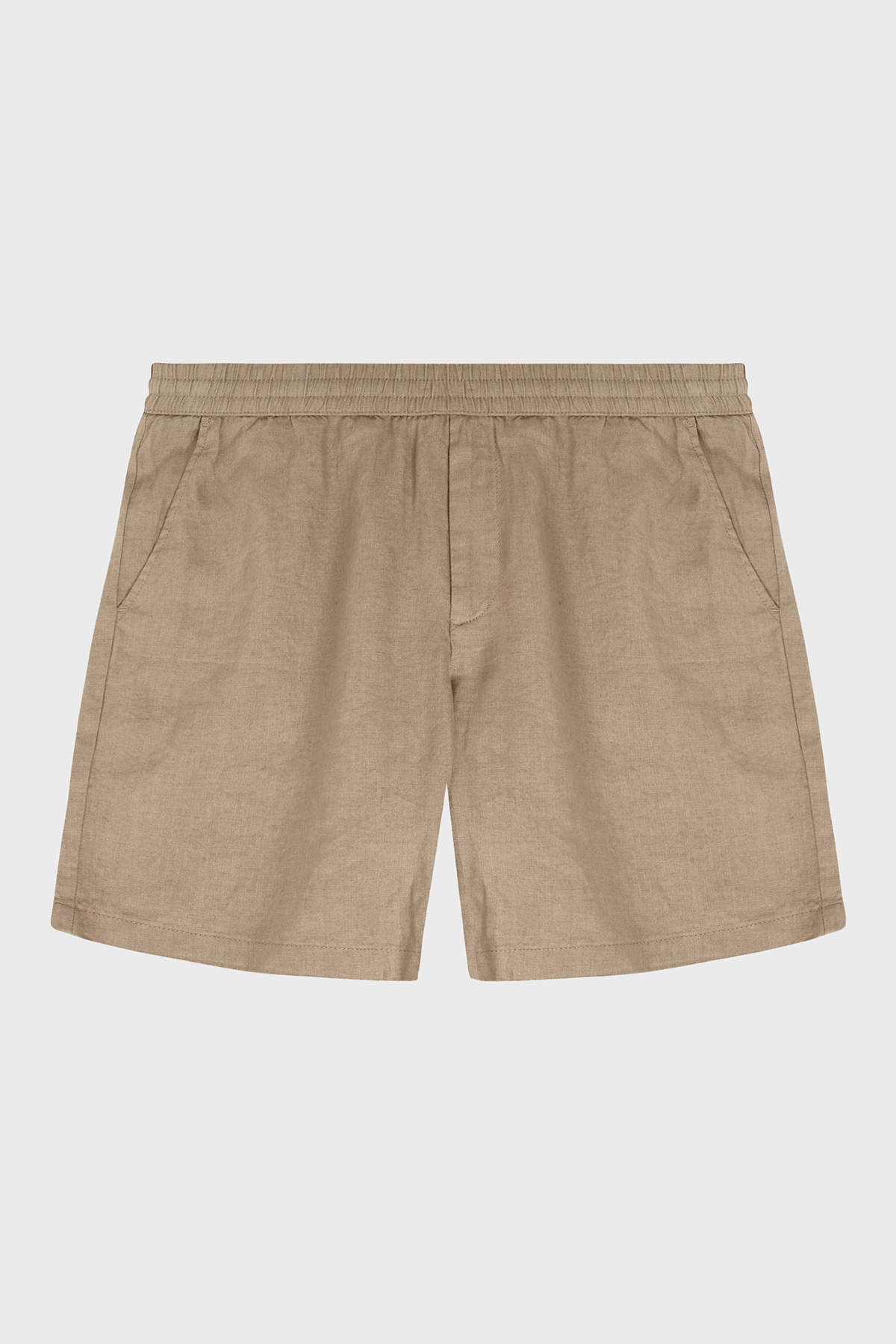 Bluemint Edmund % 100 Keten Comfort Fit Erkek Short BM24004384MS 214 CAMEL