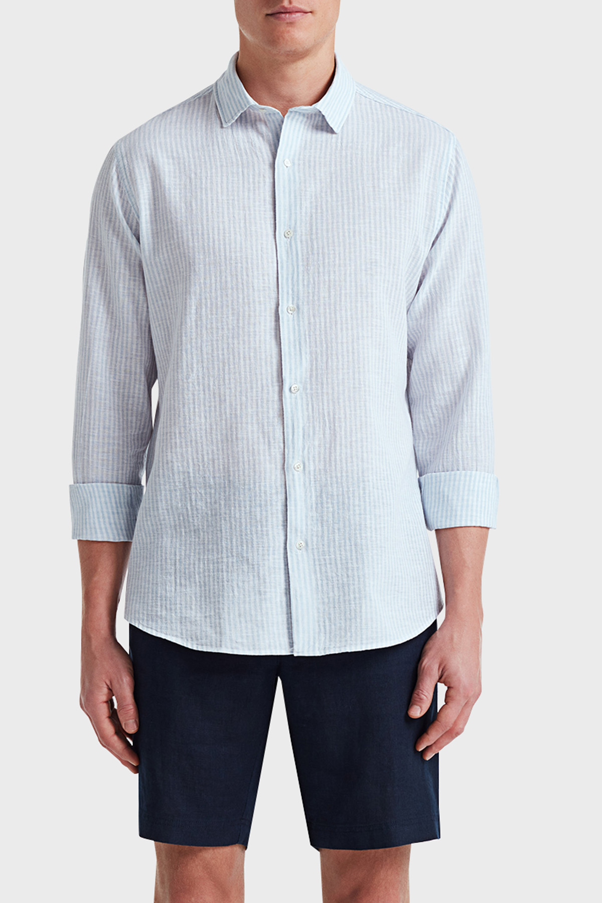 Bluemint Edmund Pamuklu Slim Fit Bermuda Erkek Short BM22004051MS 155 LACİVERT