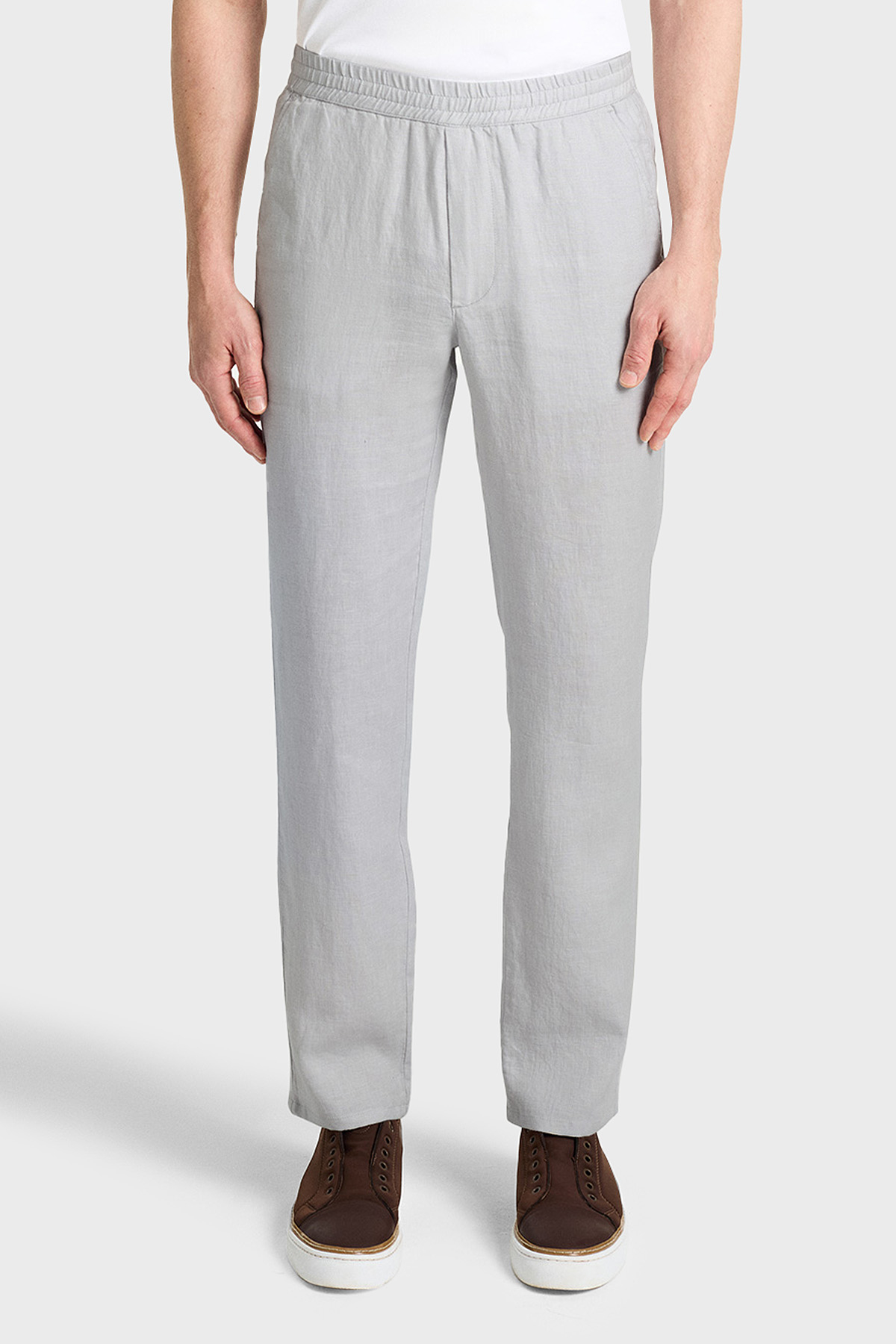 Bluemint Pamuklu Comfort Fit Lastikli Bel Daralan Paça Erkek Pantolon BM25009296MS1 162 GRİ