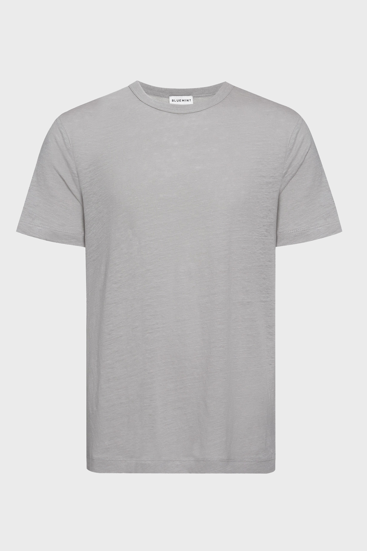 Bluemint Pamuklu Comfort Fit Sıfır Yaka Erkek T Shirt BM25001303MS 1162 GRİ