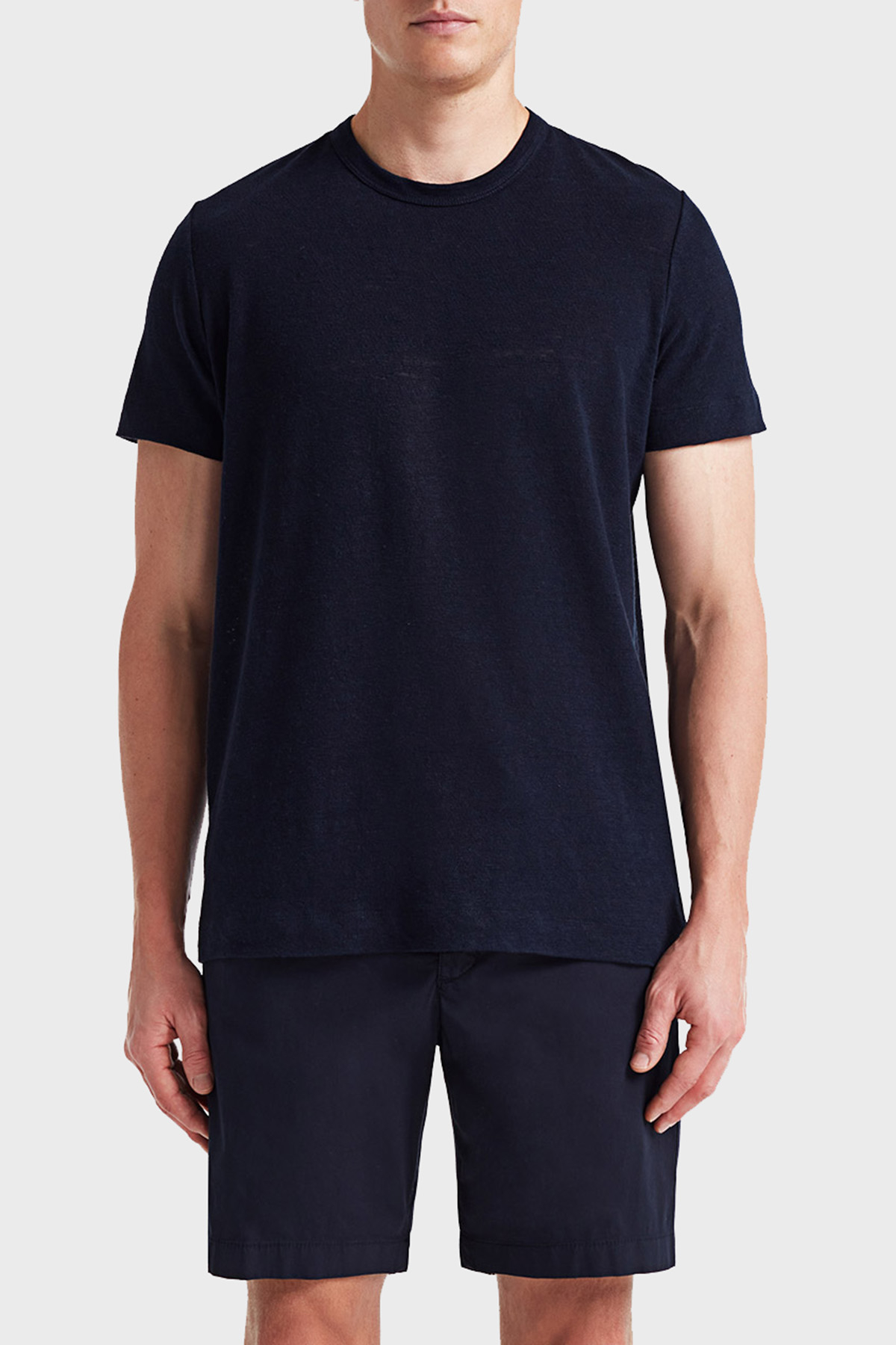 Bluemint Pamuklu Comfort Fit Sıfır Yaka Erkek T Shirt BM25001303MS 155 KOYU LACİVERT