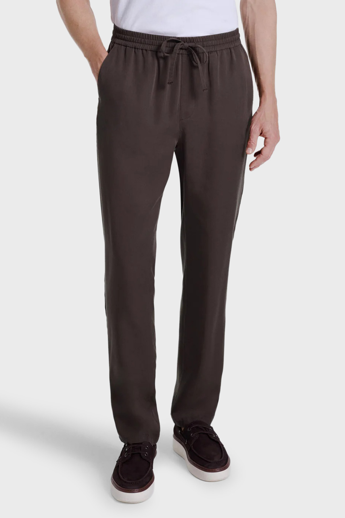 Bluemint Regular Fit Normal Bel Cepli Erkek Pantolon JOGGERTENSUM1 327 KAHVE