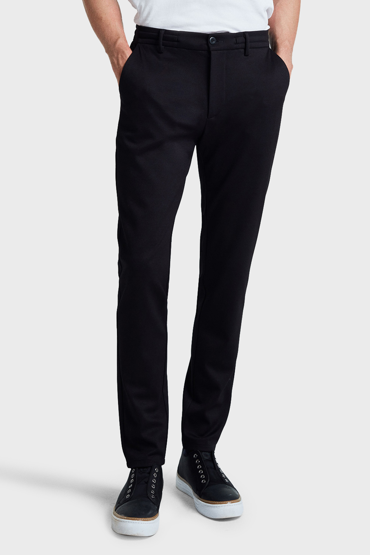 Bluemint Regular Fit Yüksek Bel Düz Paça Chino Erkek Pantolon BM24009351MW 111 SİYAH