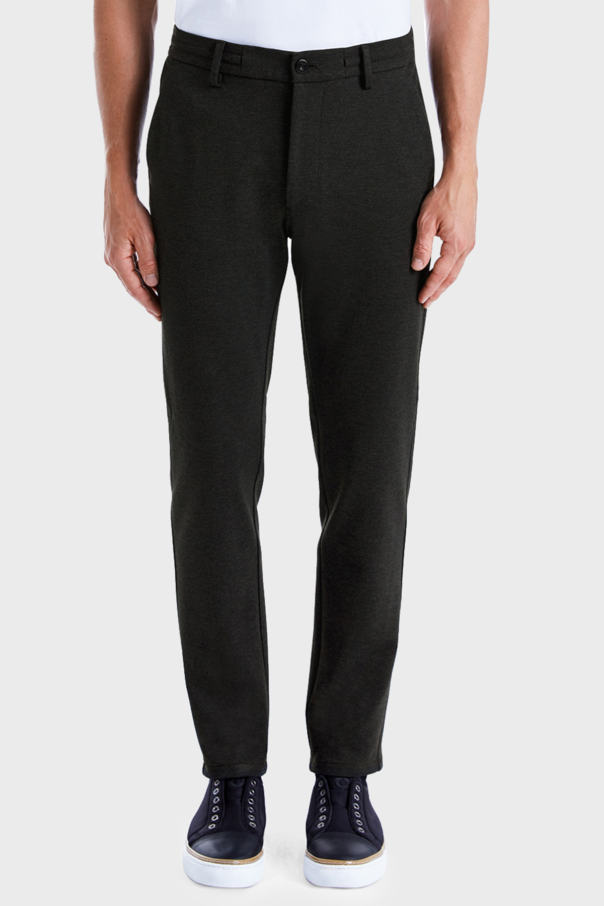 Bluemint Regular Fit Yüksek Bel Düz Paça Chino Erkek Pantolon BM24009351MW 500 ANTRASİT