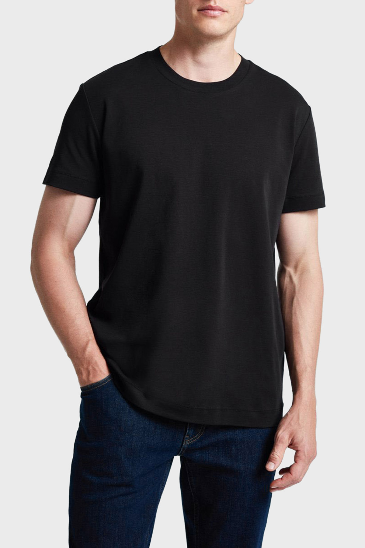 Bluemint Seth Comfort Fit Bisiklet Yaka Basic Erkek T Shirt BM25001333MW 111 SİYAH