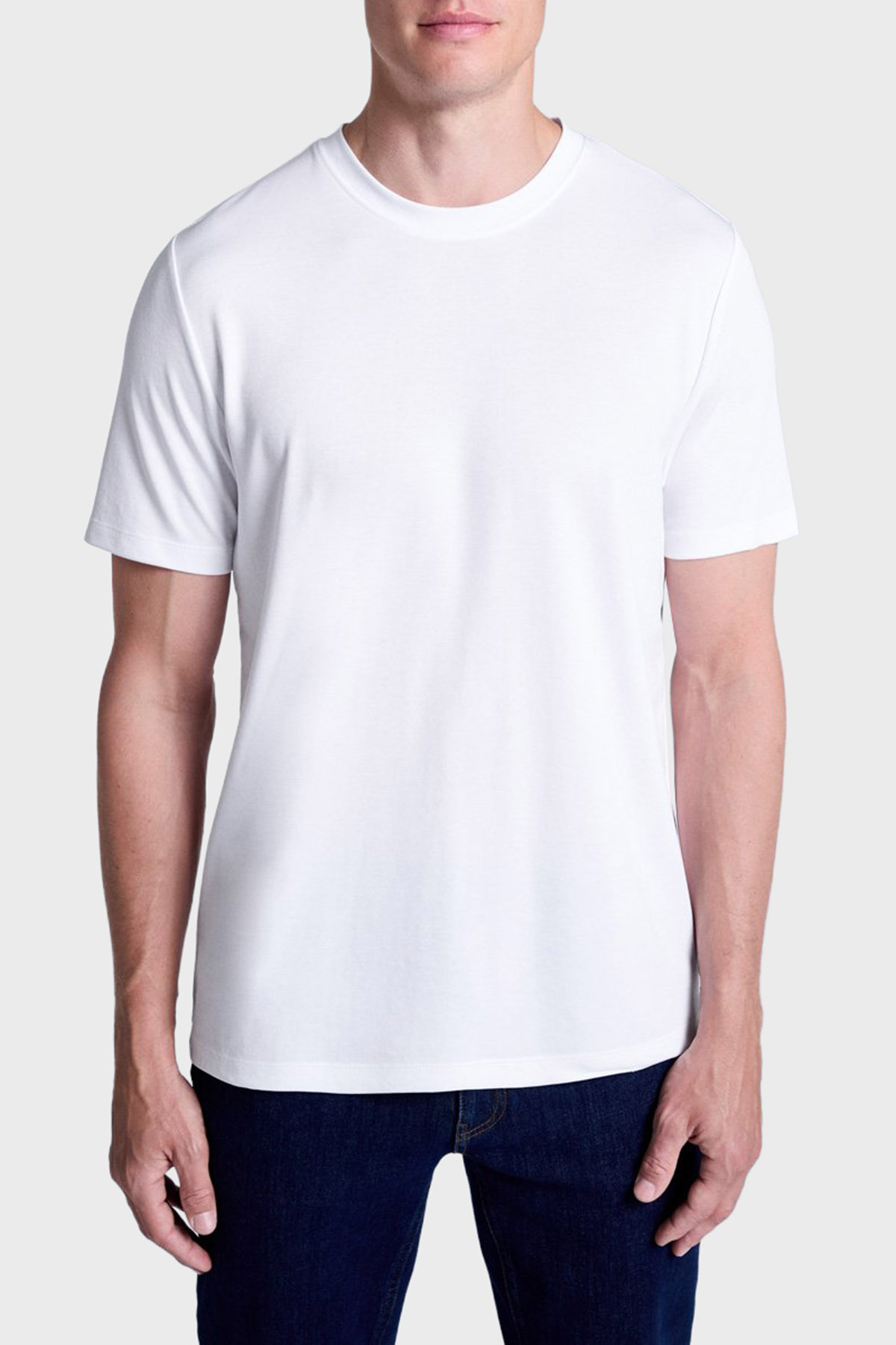 Bluemint Seth Comfort Fit Bisiklet Yaka Basic Erkek T Shirt BM25001333MW 112 BEYAZ