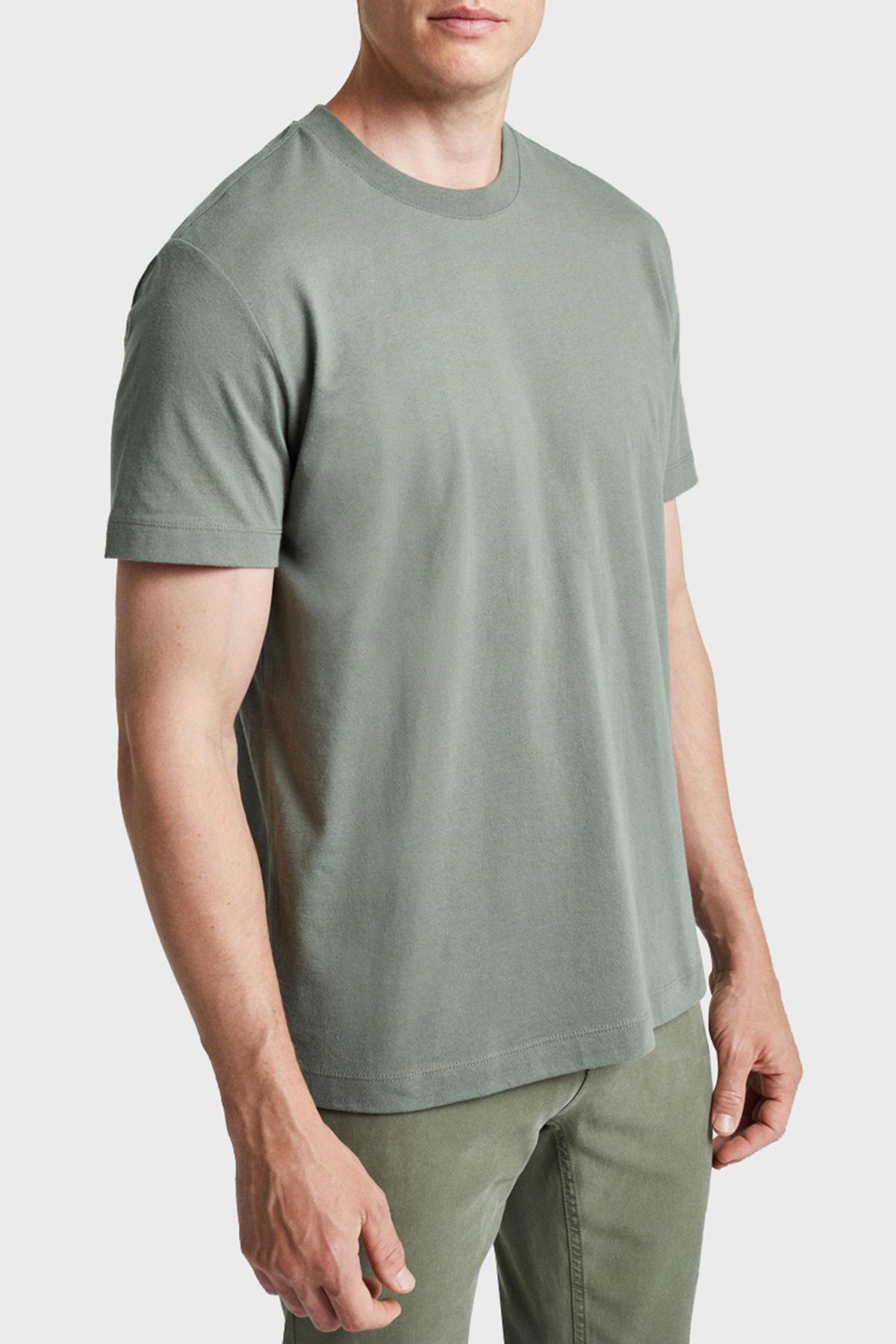 Bluemint Seth Modal Comfort Fit Bisiklet Yaka Erkek T Shirt BM24001333MW1 120 HAKİ