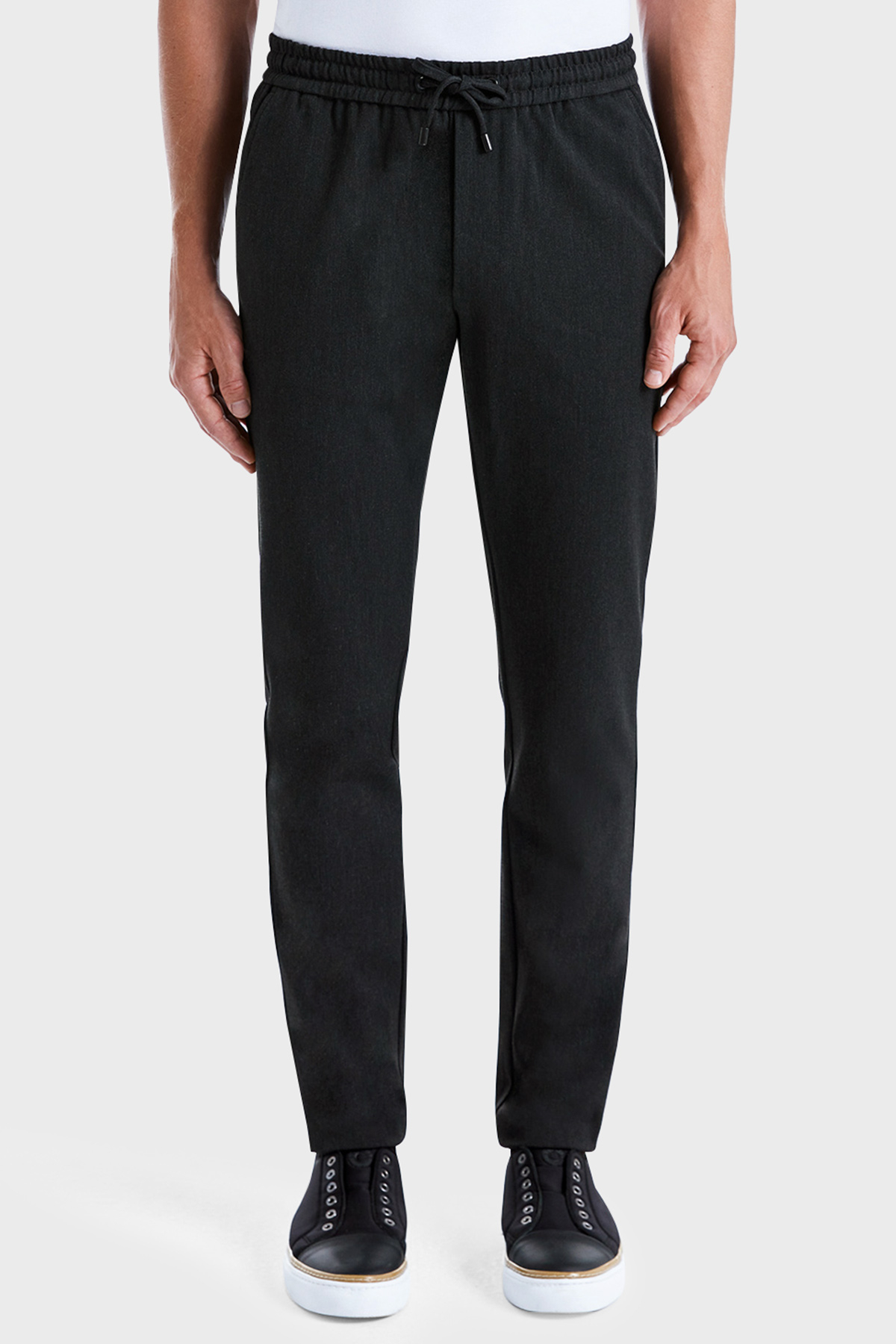 Bluemint Streç Comfort Fit Normal Bel Düz Paça Jogger Erkek Pantolon BM24009160MW 500 ANTRASİT